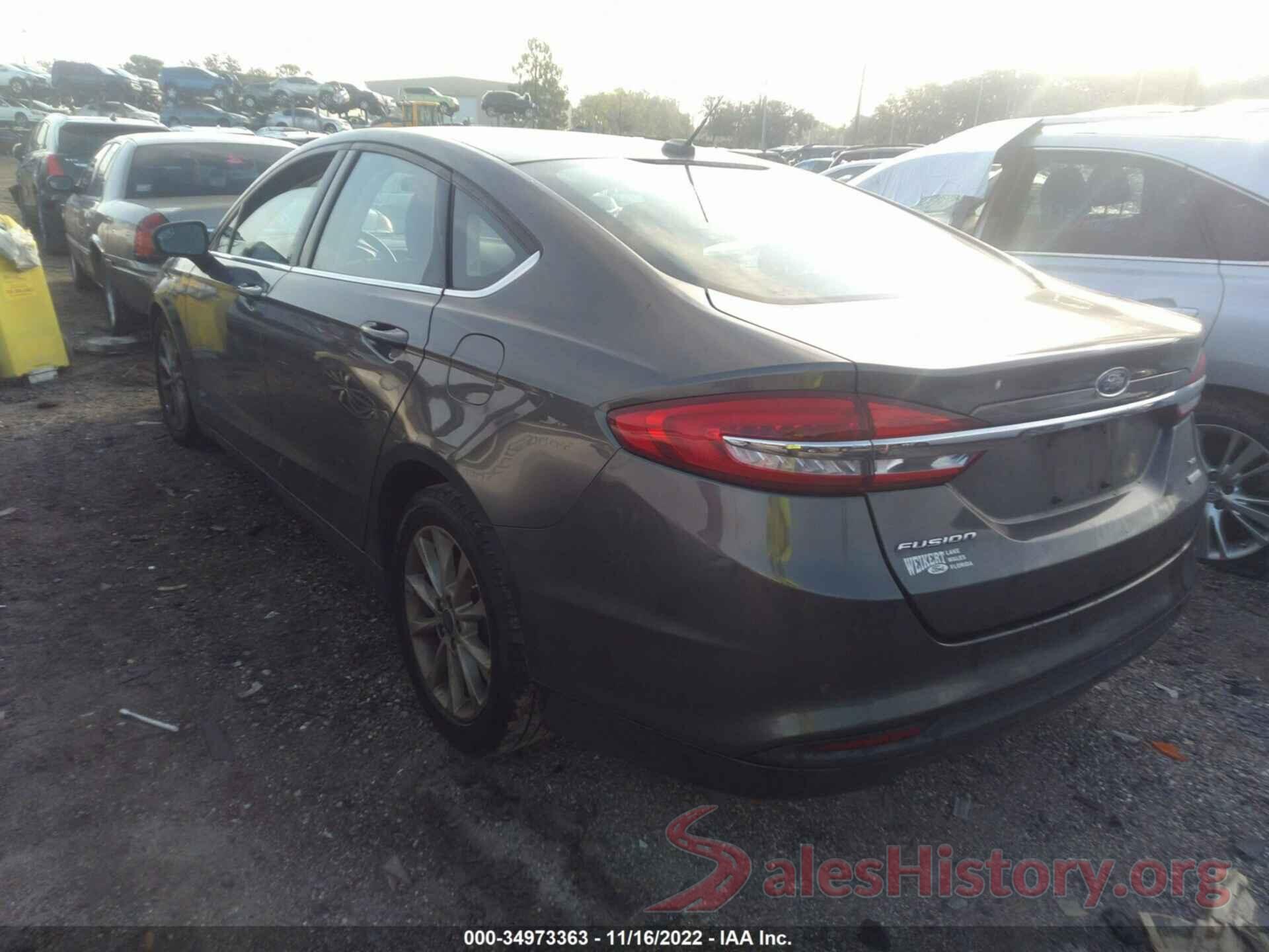 3FA6P0HD0HR184807 2017 FORD FUSION