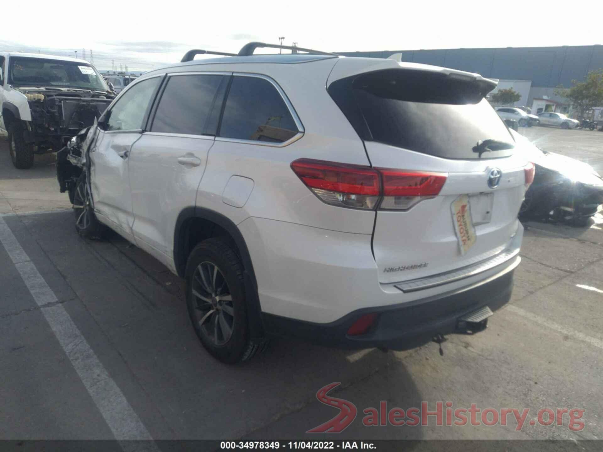 5TDJGRFH2HS033530 2017 TOYOTA HIGHLANDER