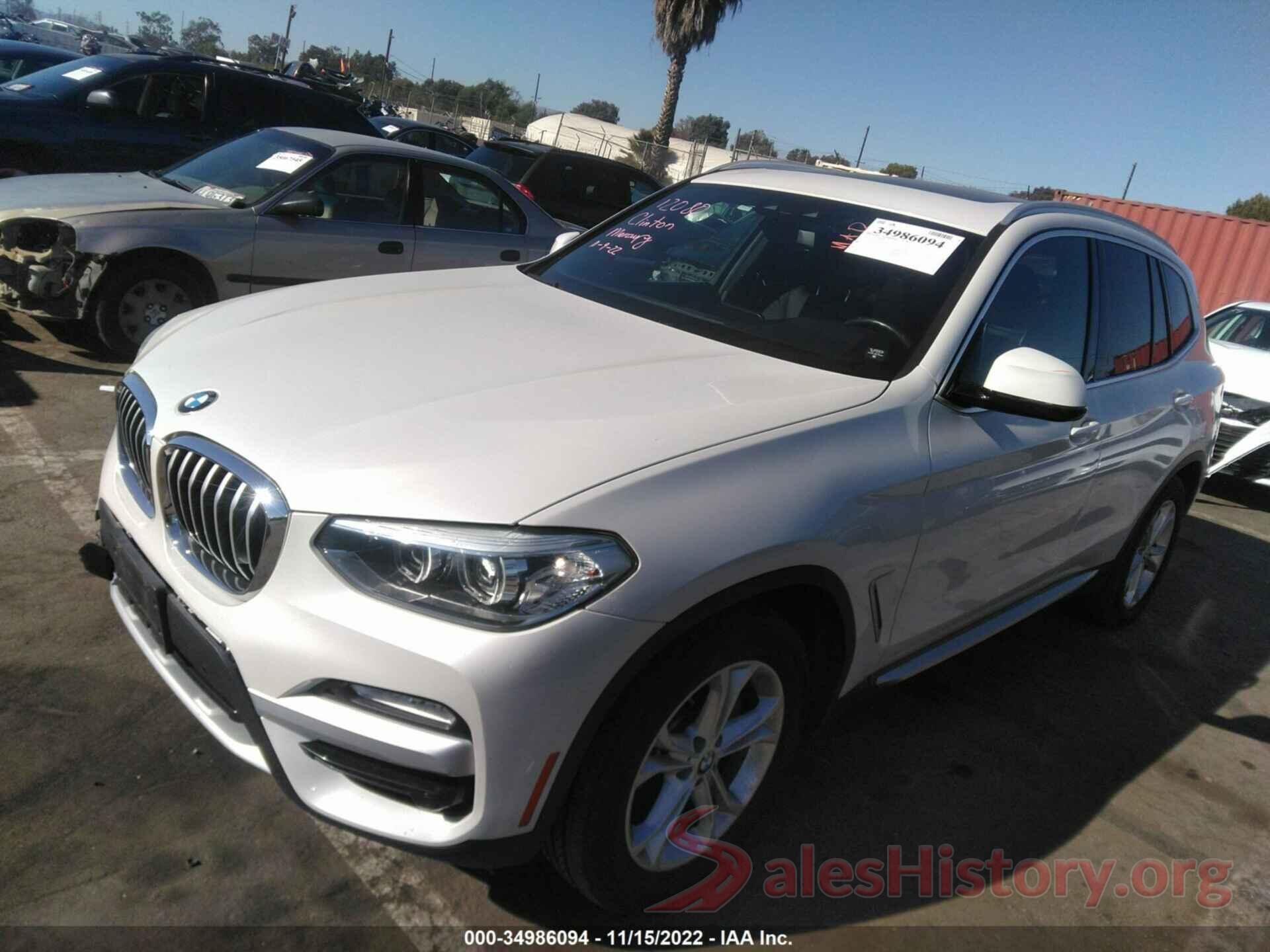 5UXTR7C5XKLE94017 2019 BMW X3