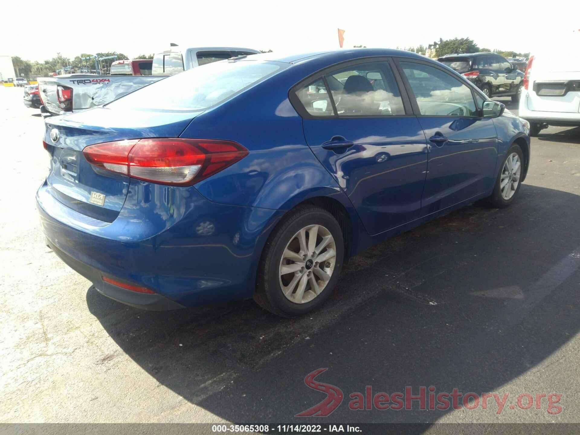 3KPFL4A79HE007830 2017 KIA FORTE