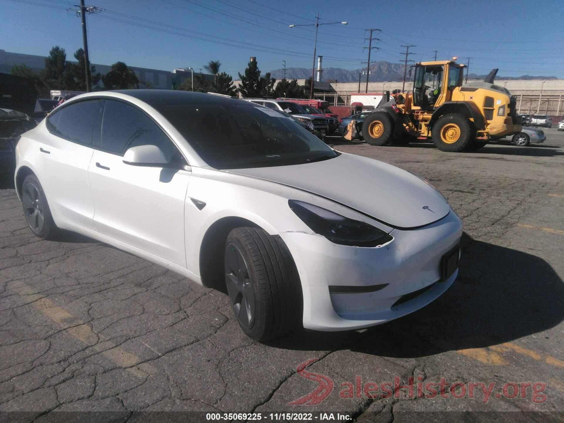 5YJ3E1EB1NF173369 2022 TESLA MODEL 3