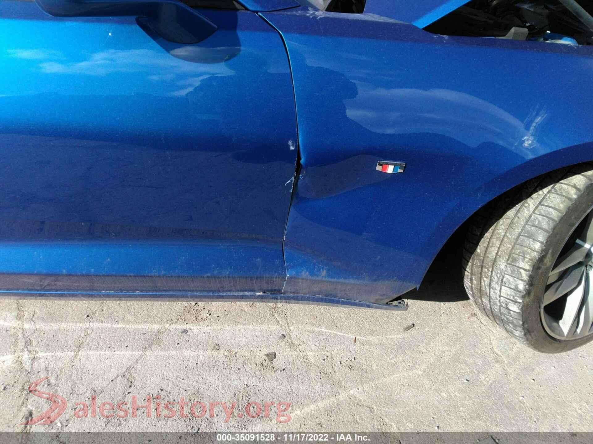2017 CHEVROLET CAMARO VIN 1G1FD1RS3H0194570, rear passenger side
