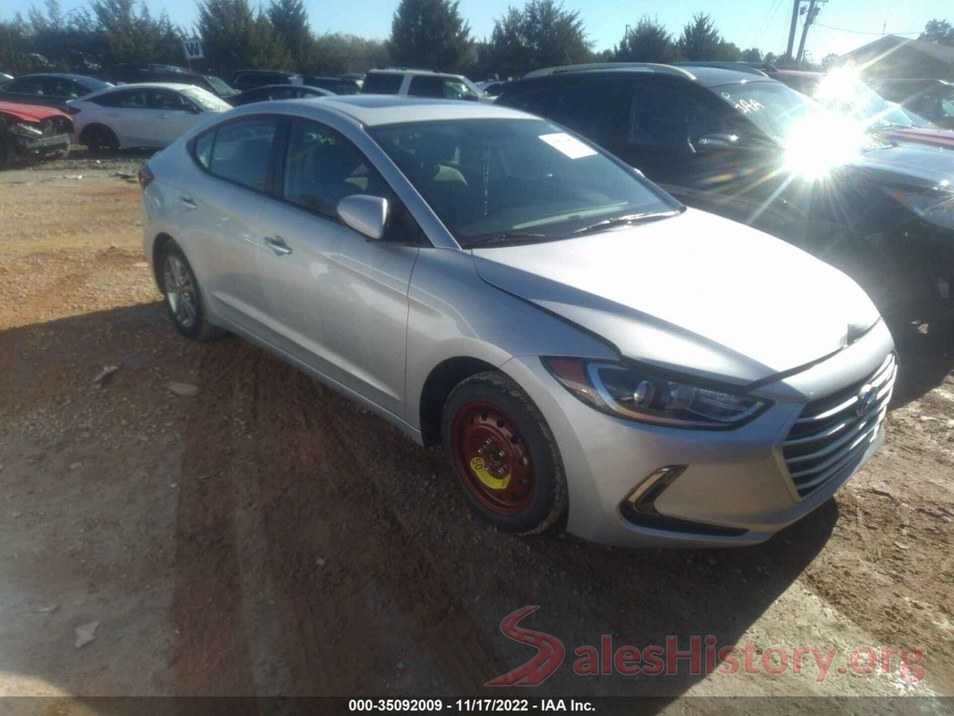 KMHD84LFXJU499736 2018 HYUNDAI ELANTRA