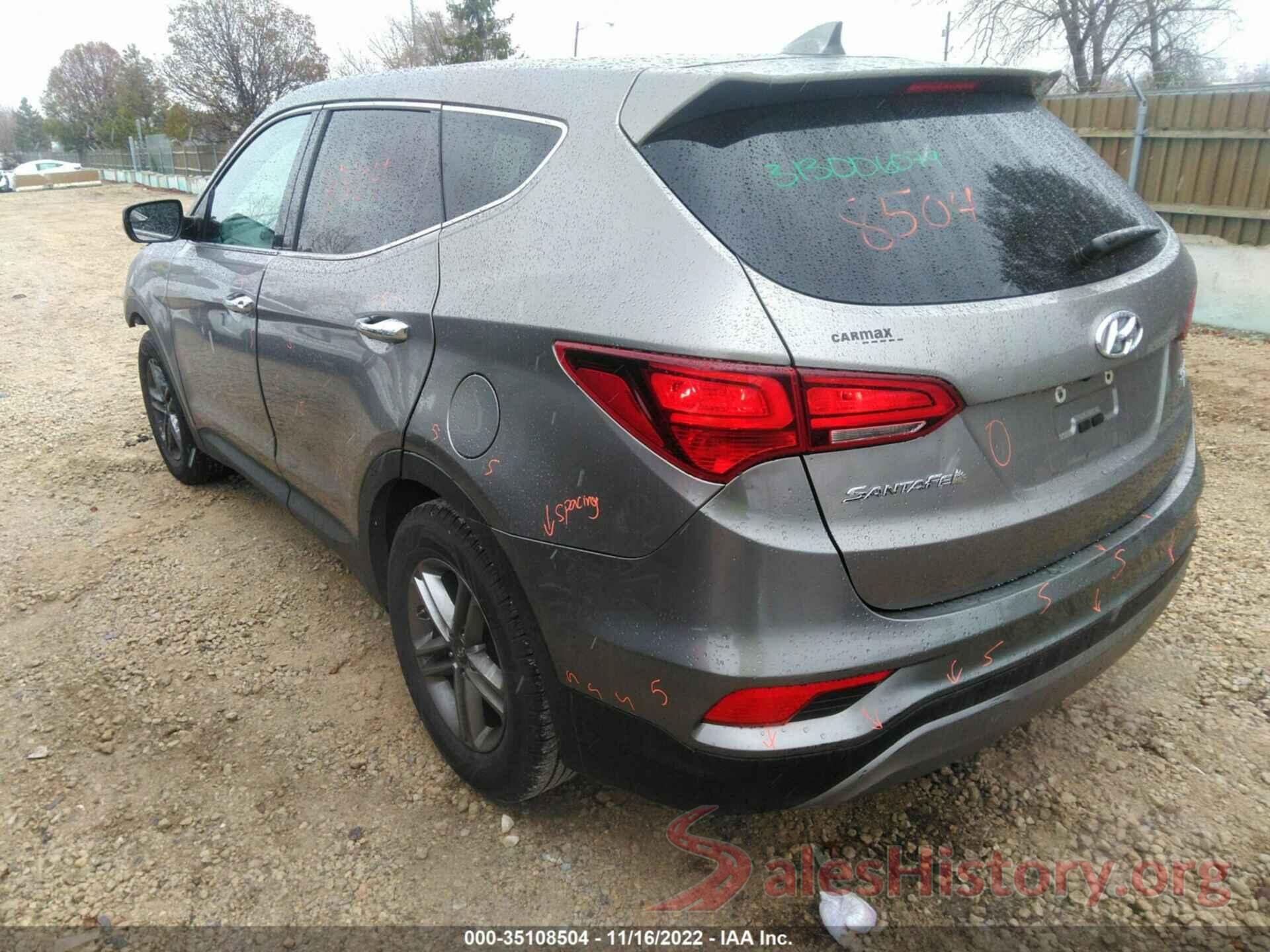 5XYZTDLB2HG440939 2017 HYUNDAI SANTA FE SPORT