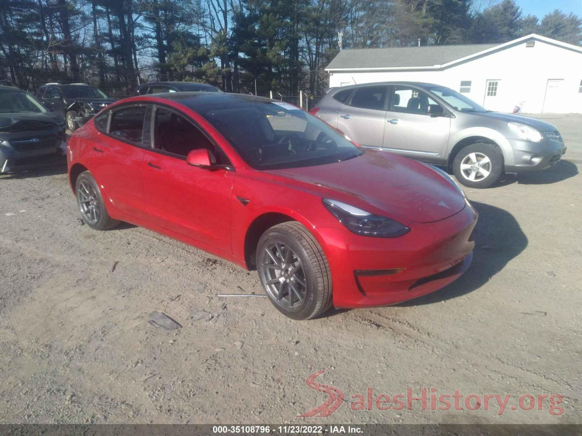 5YJ3E1EB9NF183311 2022 TESLA MODEL 3