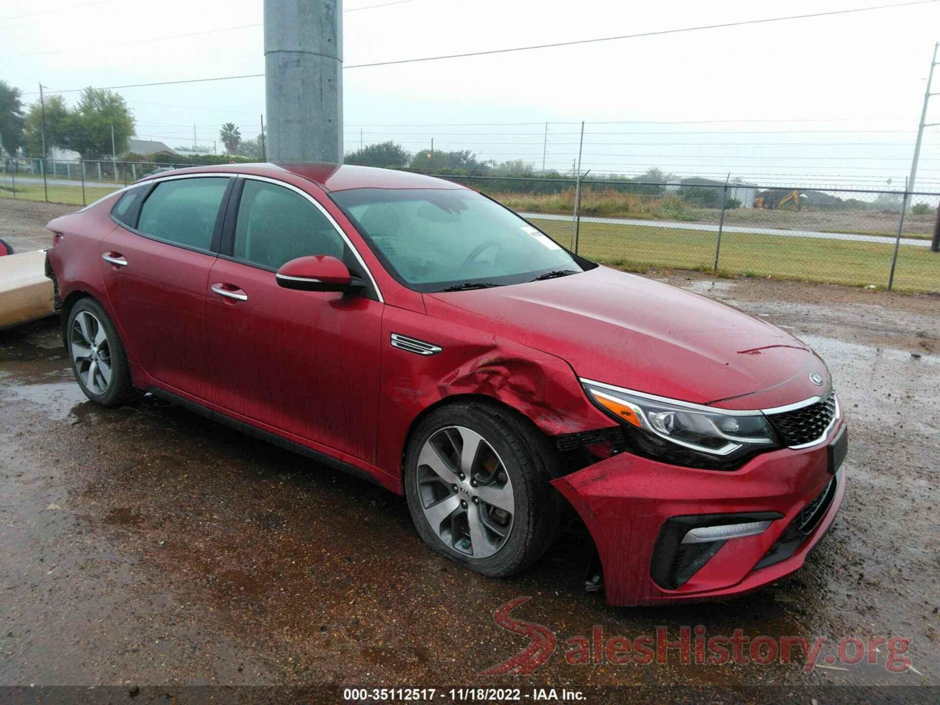 5XXGT4L33KG316514 2019 KIA OPTIMA