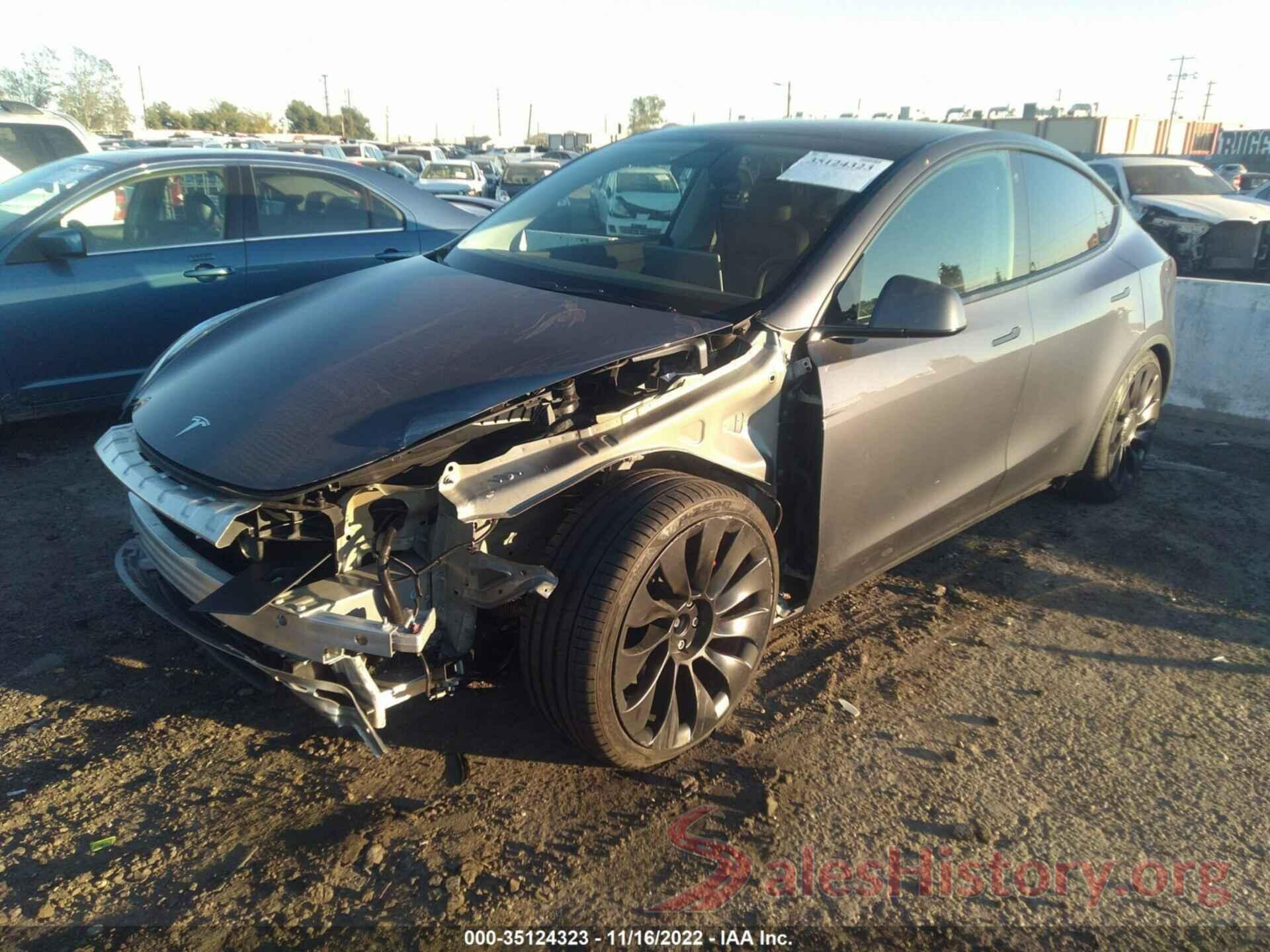 7SAYGDEF8NF485681 2022 TESLA MODEL Y