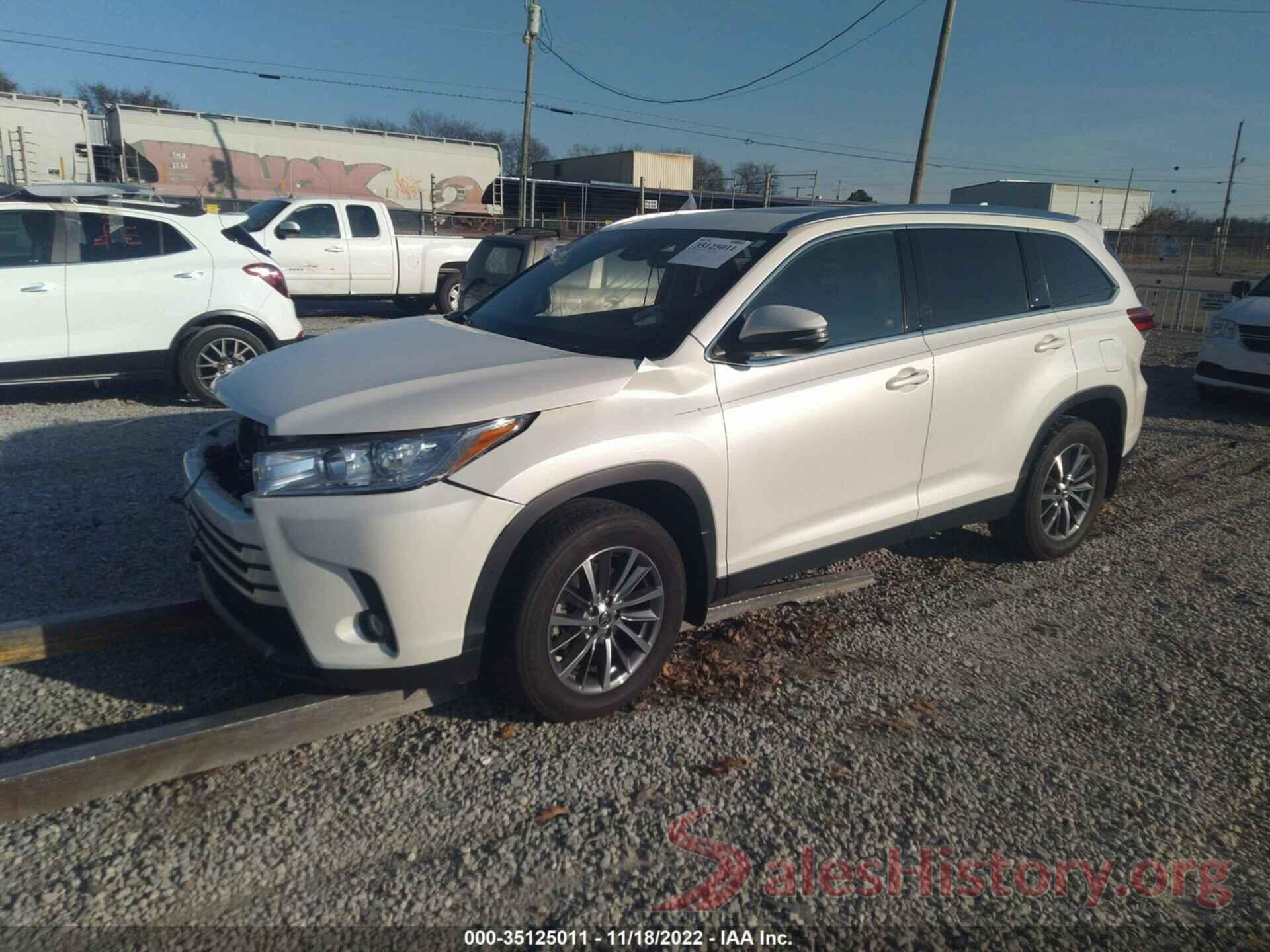 5TDJZRFHXKS626134 2019 TOYOTA HIGHLANDER