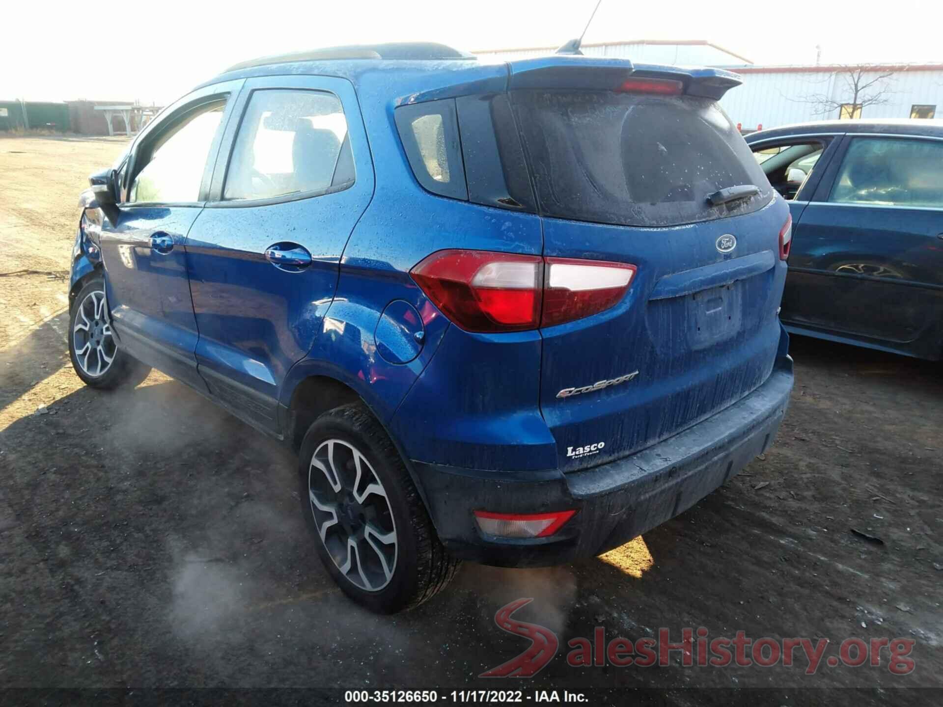 MAJ6S3JL1KC288911 2019 FORD ECOSPORT