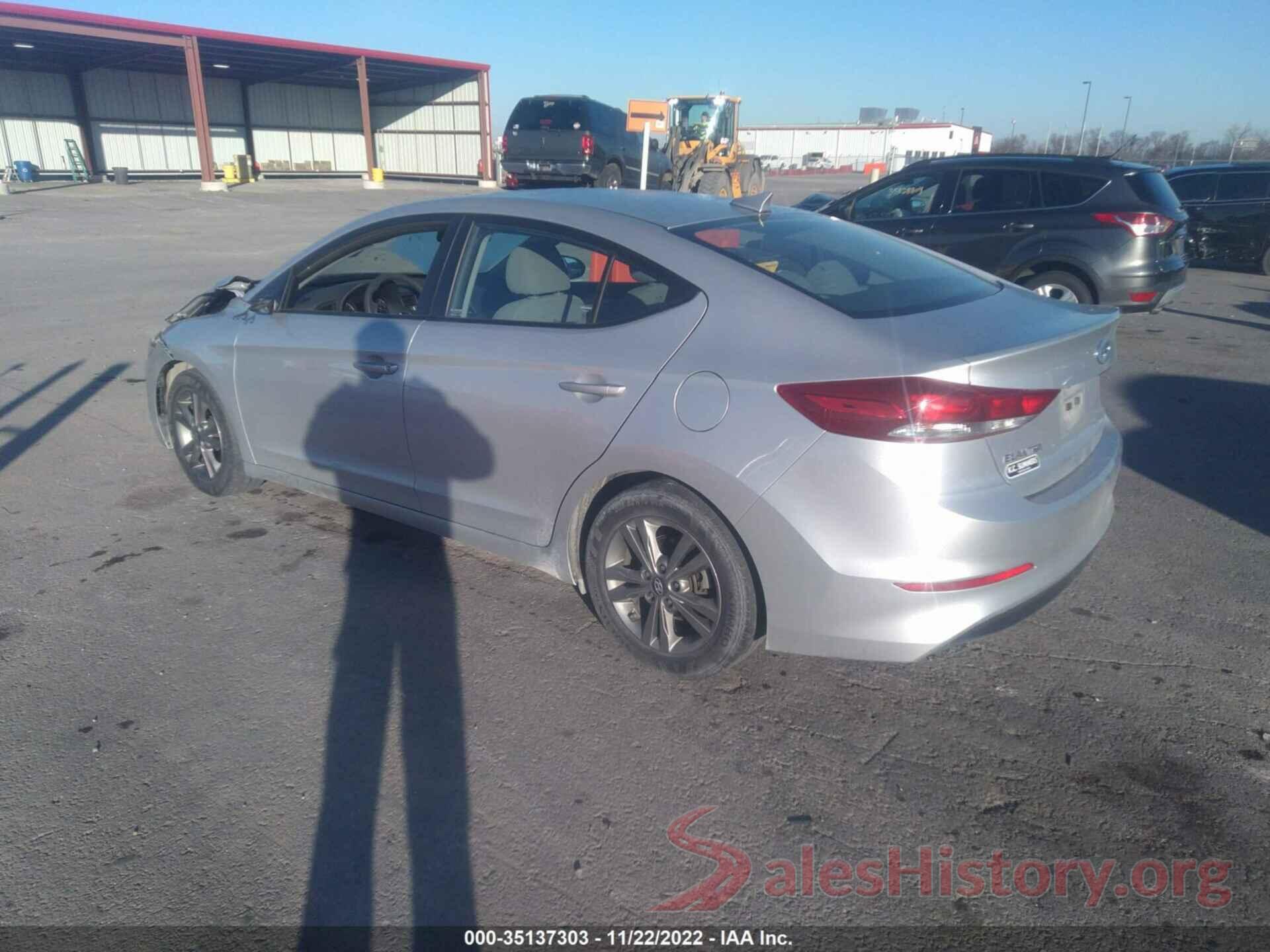 5NPD84LF6JH333213 2018 HYUNDAI ELANTRA