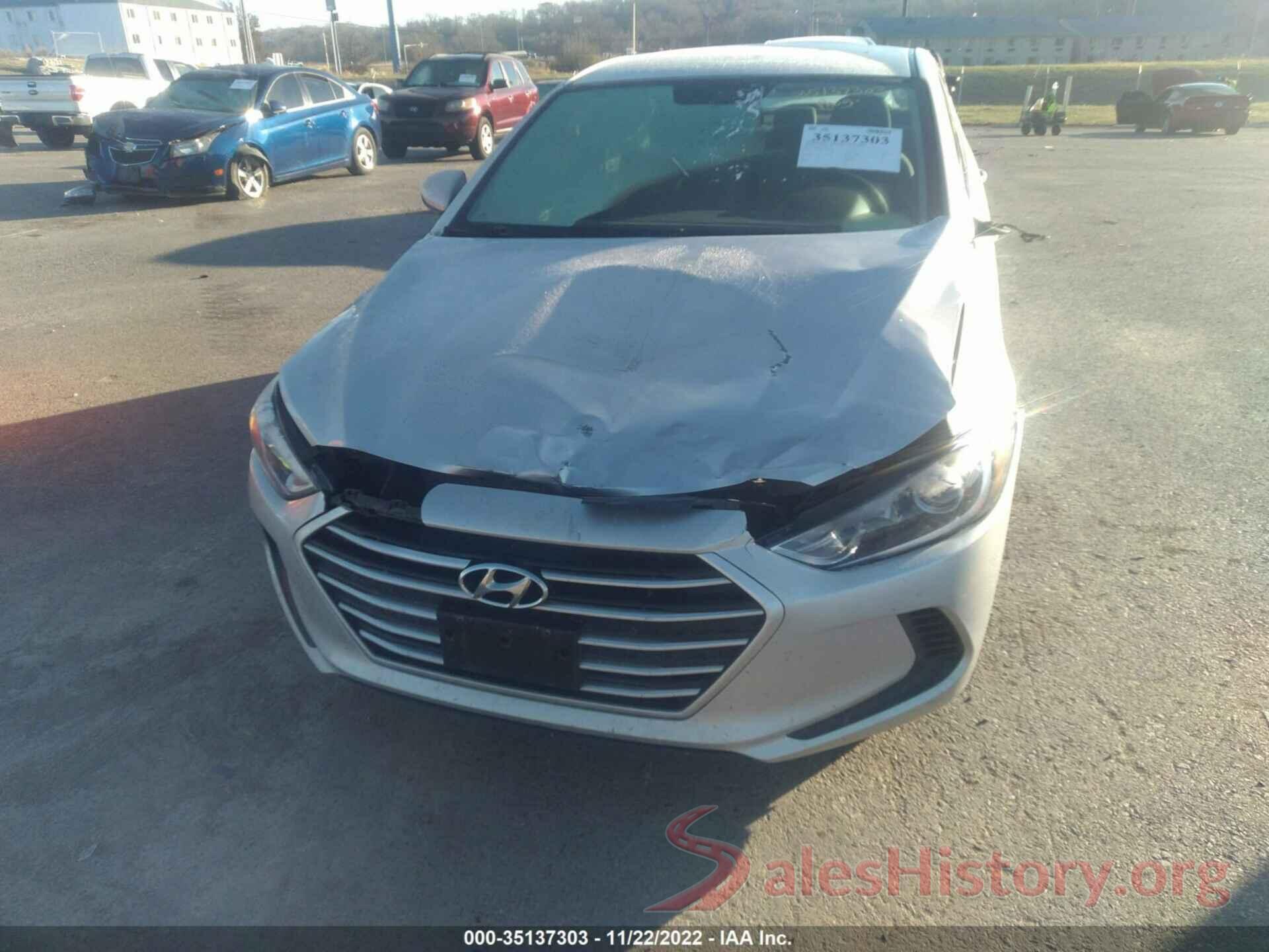 5NPD84LF6JH333213 2018 HYUNDAI ELANTRA