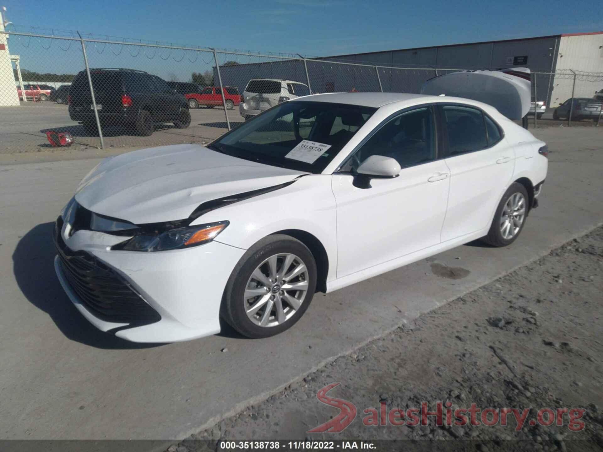 4T1B11HK6KU761186 2019 TOYOTA CAMRY