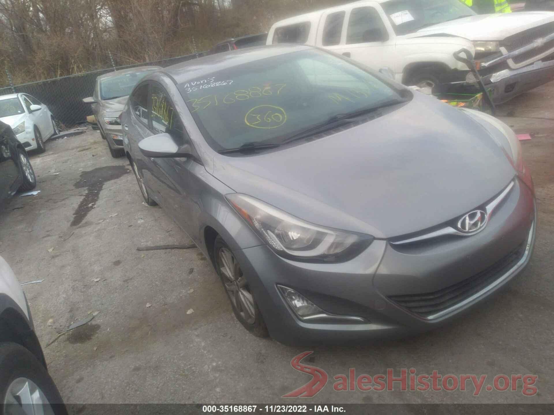 KMHDH4AE8FU388412 2015 HYUNDAI ELANTRA