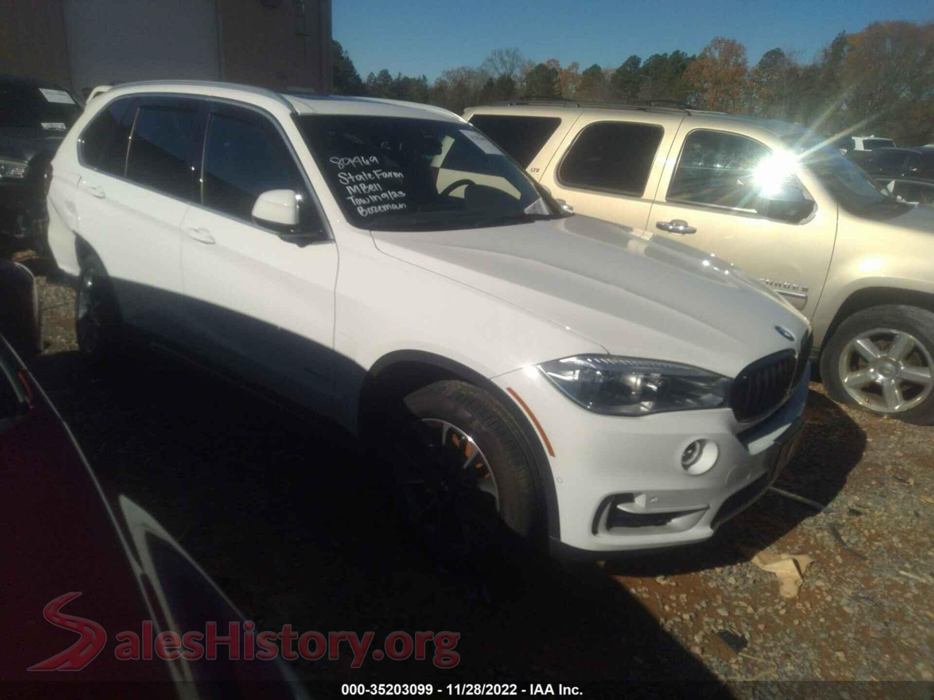 2018 BMW X5 VIN 5UXKR0C52J0X92366, auction photo