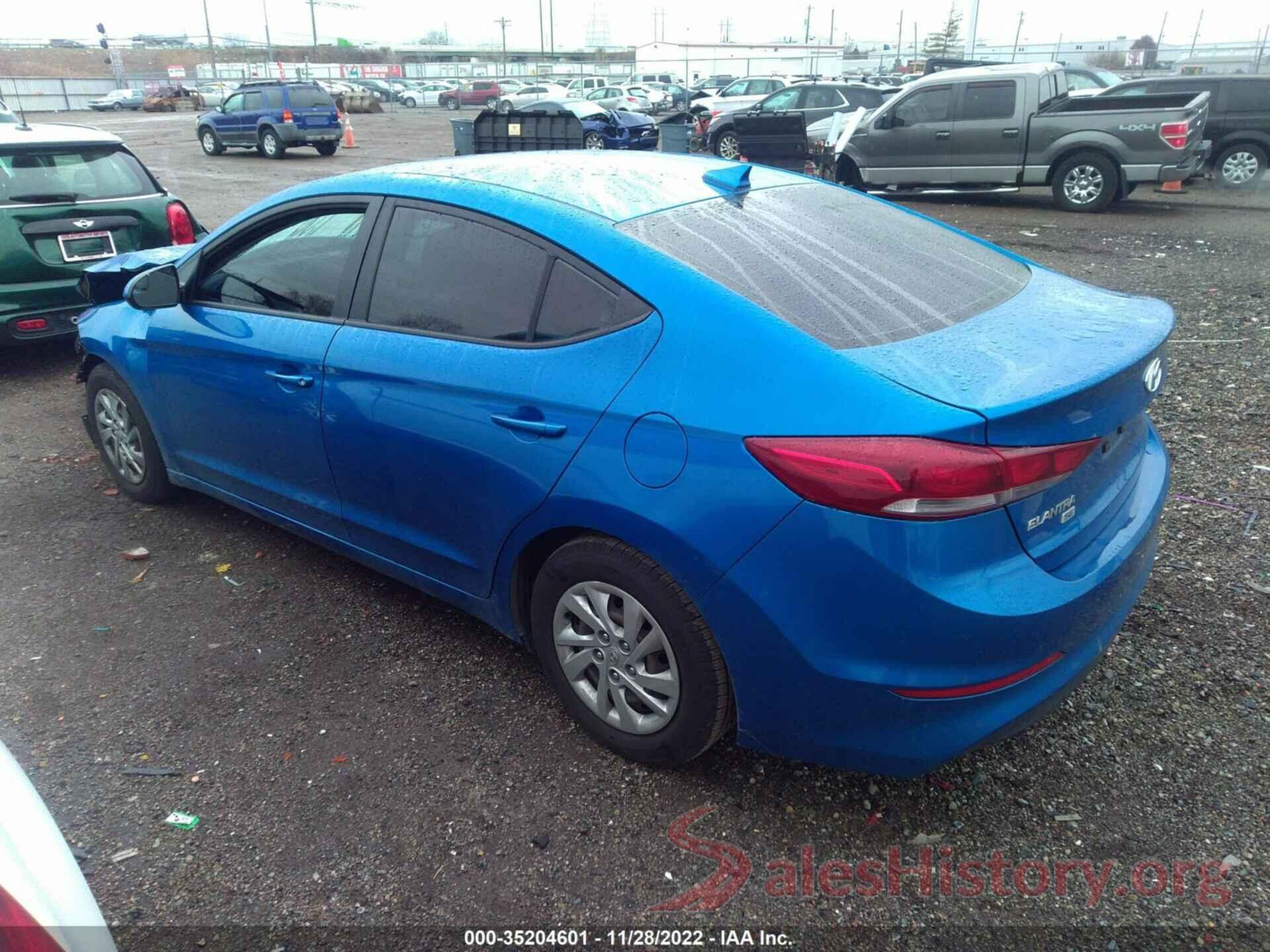 KMHD74LF1HU098119 2017 HYUNDAI ELANTRA