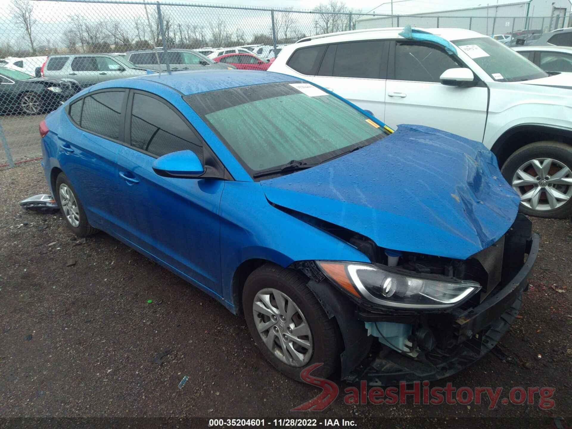 KMHD74LF1HU098119 2017 HYUNDAI ELANTRA