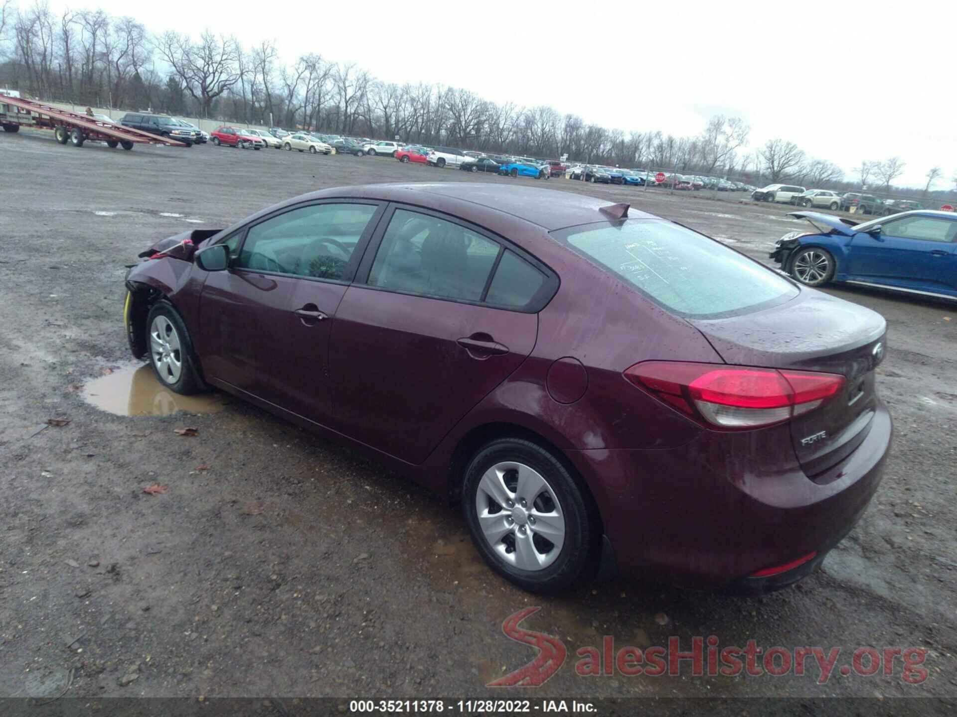 3KPFK4A74JE183922 2018 KIA FORTE