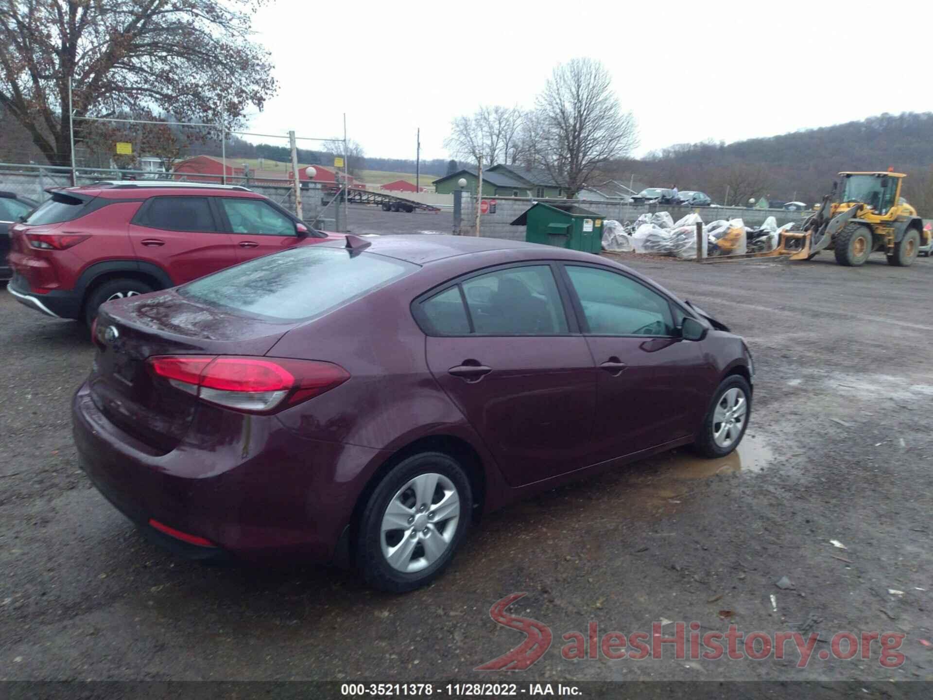 3KPFK4A74JE183922 2018 KIA FORTE