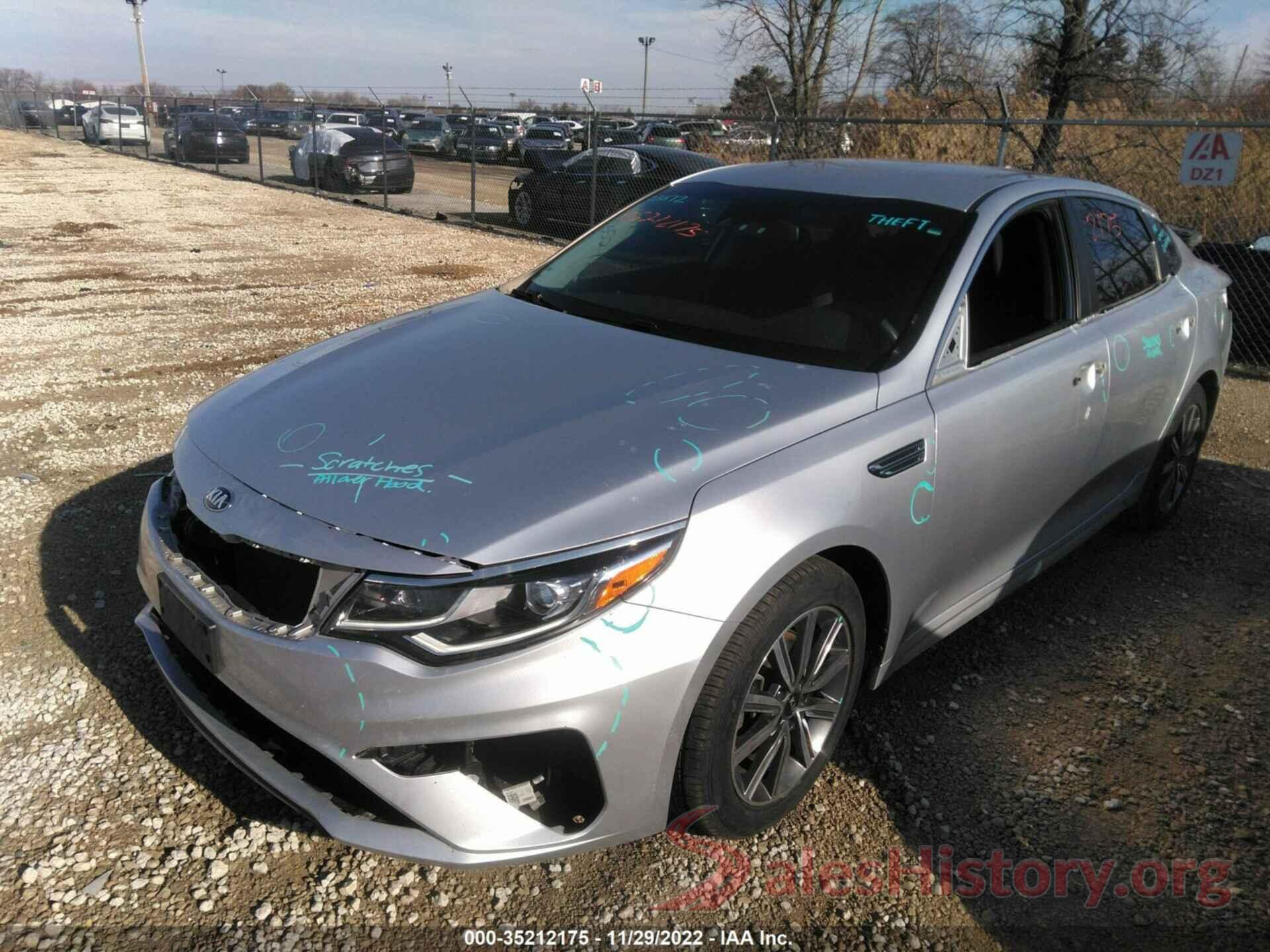 5XXGT4L34KG377032 2019 KIA OPTIMA