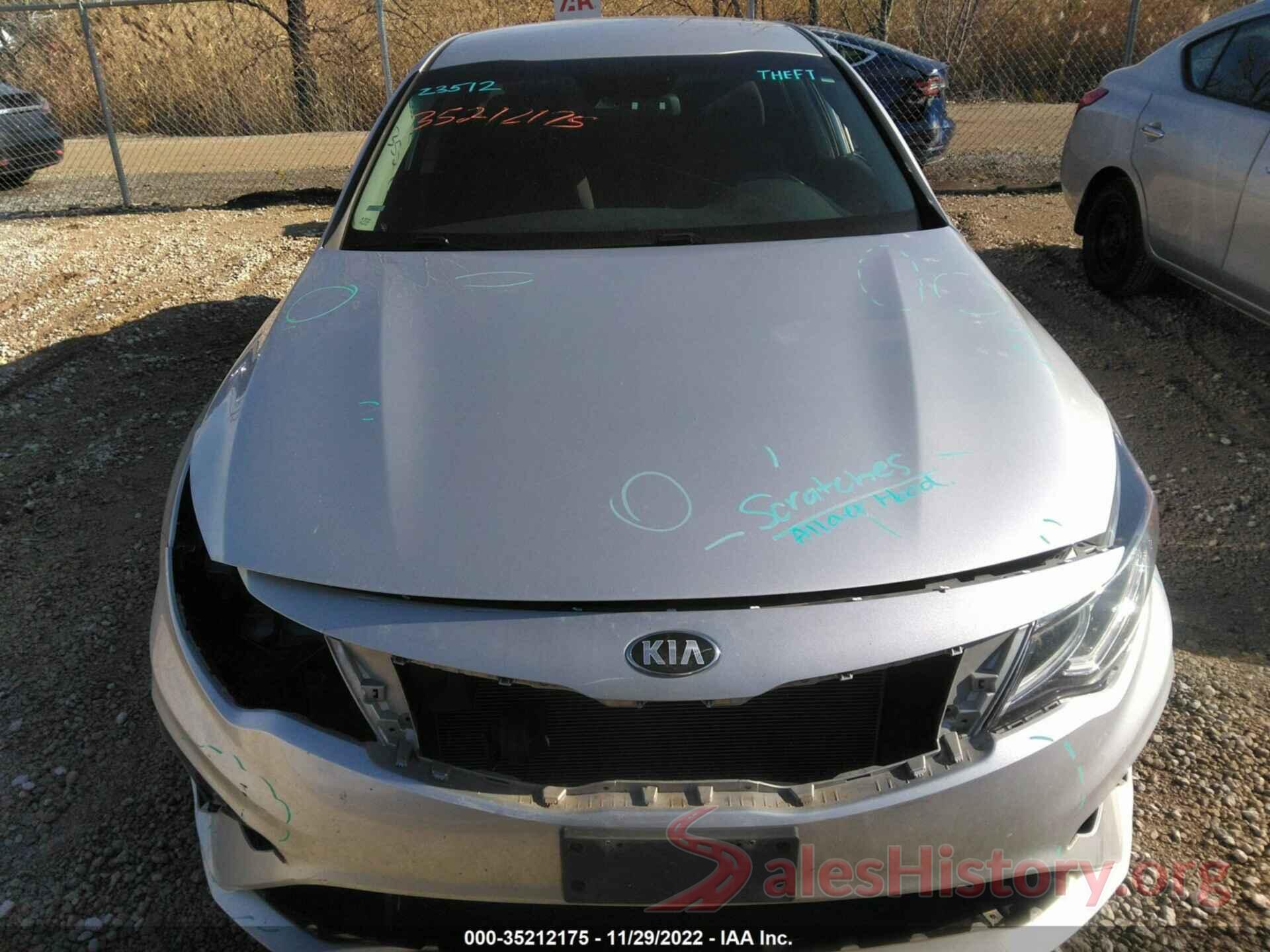 5XXGT4L34KG377032 2019 KIA OPTIMA