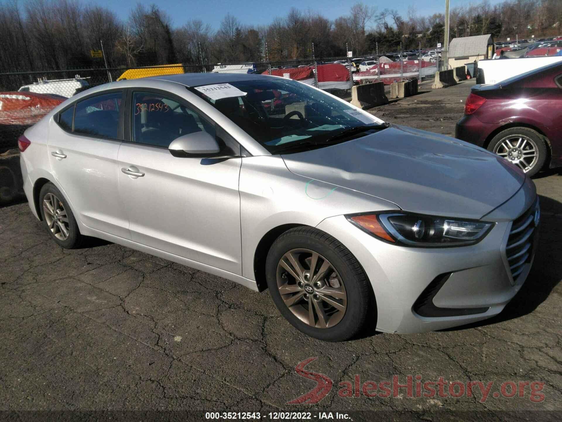 5NPD84LF5JH258133 2018 HYUNDAI ELANTRA