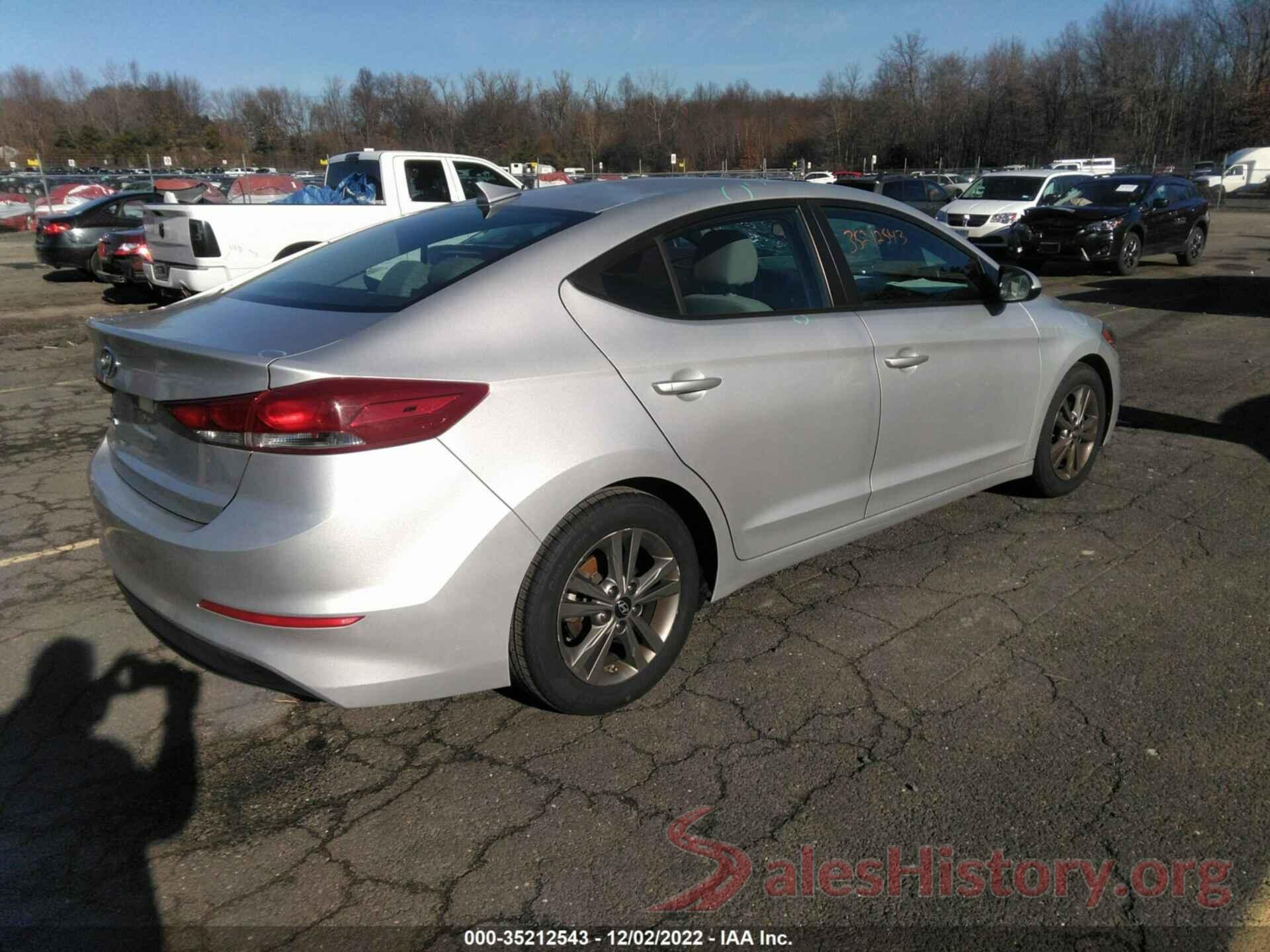 5NPD84LF5JH258133 2018 HYUNDAI ELANTRA