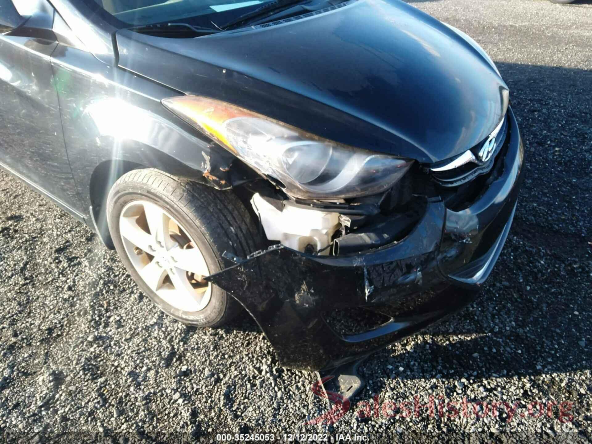 KMHDH4AEXDU916187 2013 HYUNDAI ELANTRA