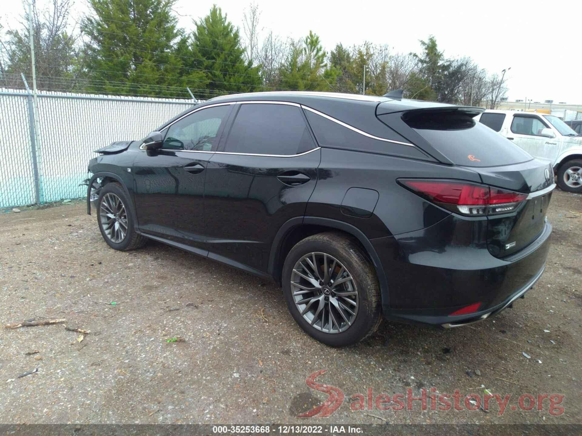 2T2YZMDAXLC223011 2020 LEXUS RX