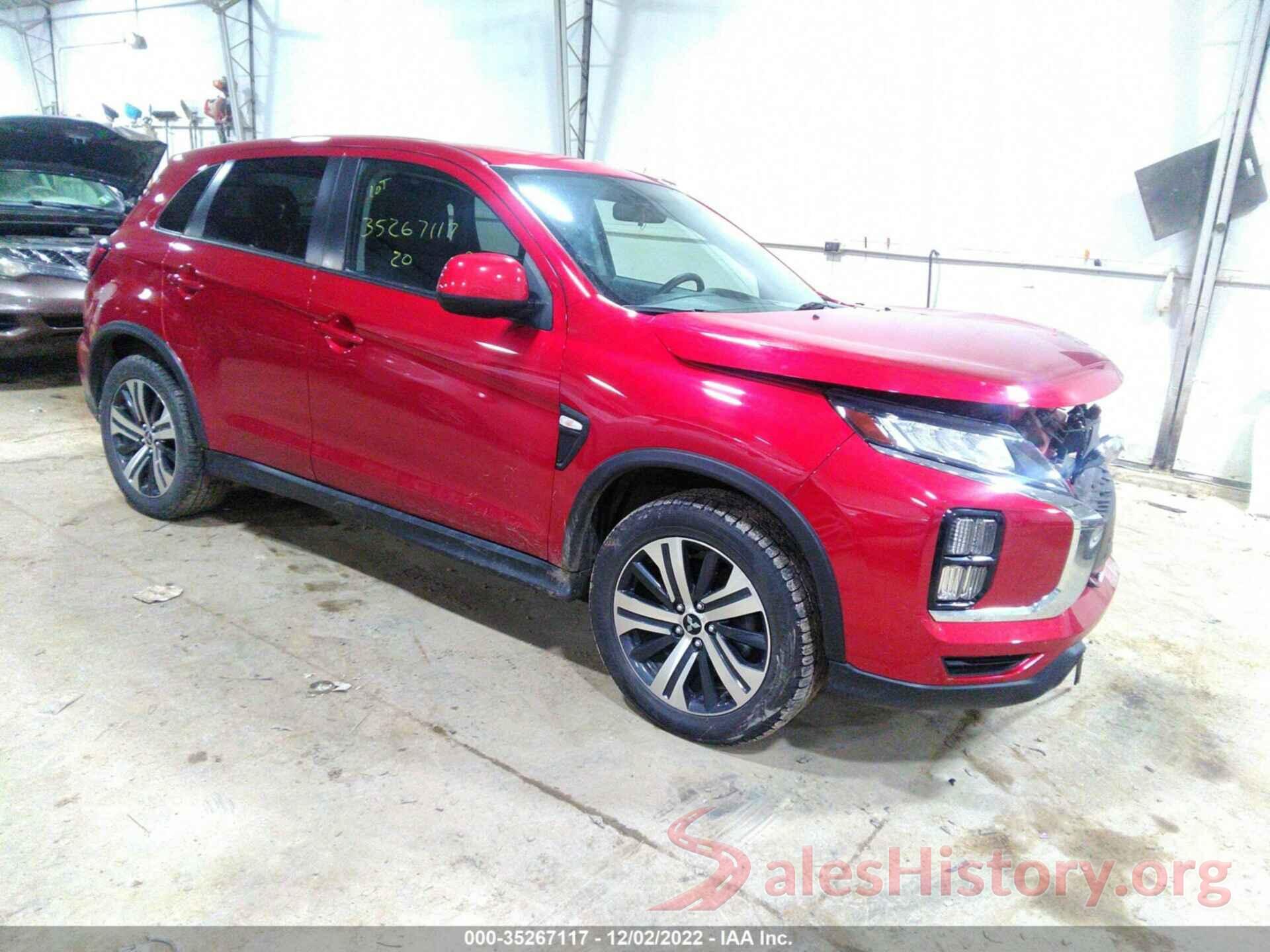 JA4AR3AU3LU009358 2020 MITSUBISHI OUTLANDER SPORT