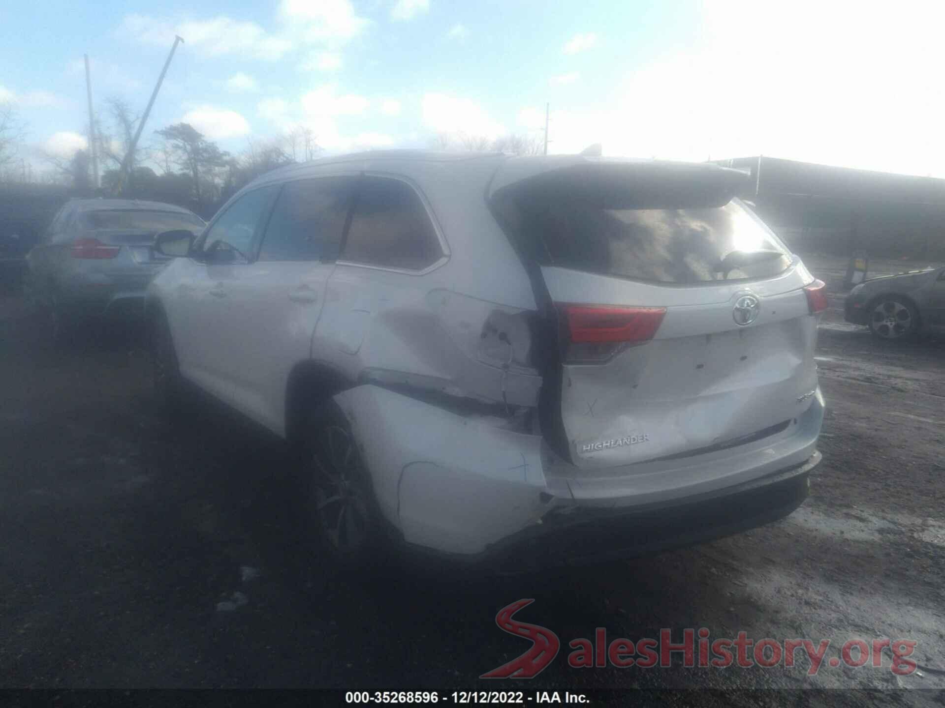 5TDJZRFH3KS623950 2019 TOYOTA HIGHLANDER