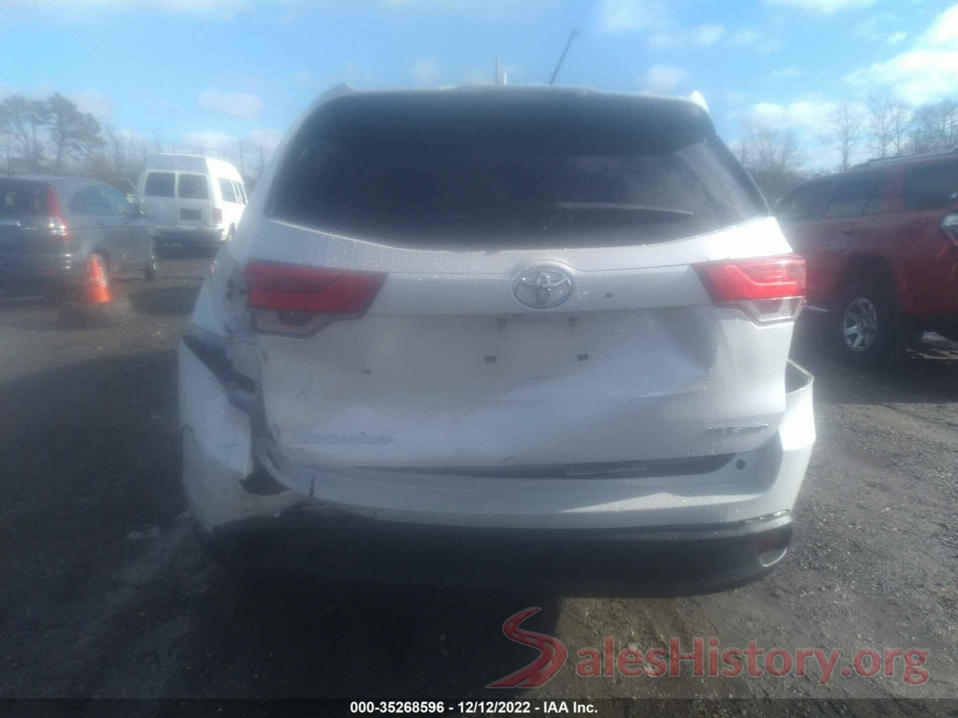 5TDJZRFH3KS623950 2019 TOYOTA HIGHLANDER