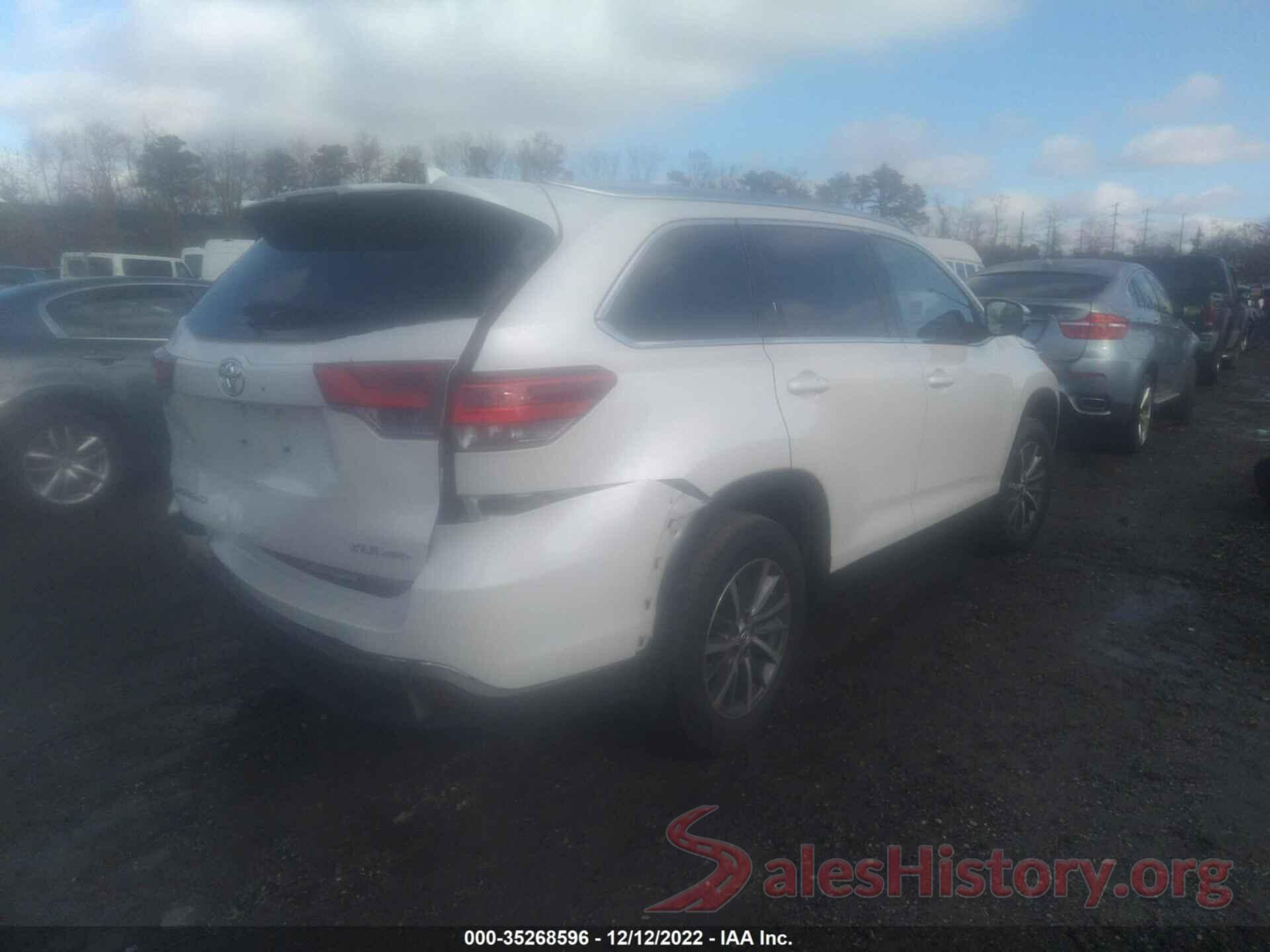 5TDJZRFH3KS623950 2019 TOYOTA HIGHLANDER