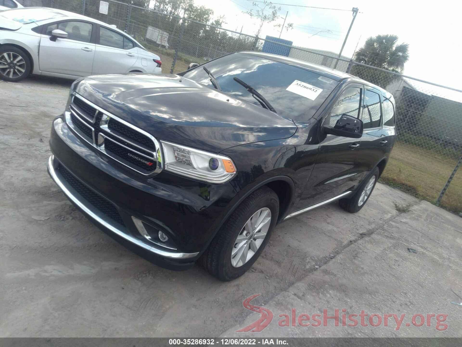 1C4RDJAG5LC283642 2020 DODGE DURANGO