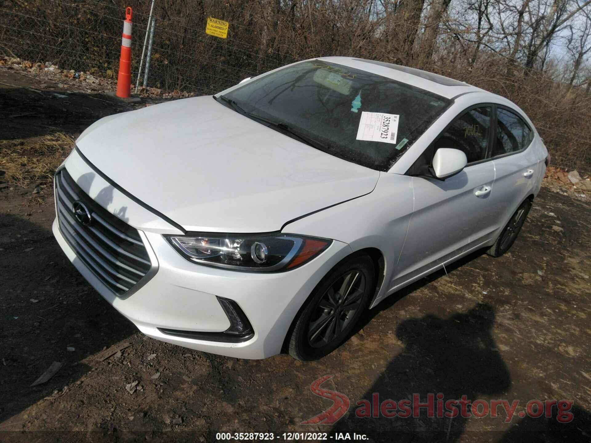 5NPD84LF7JH323533 2018 HYUNDAI ELANTRA