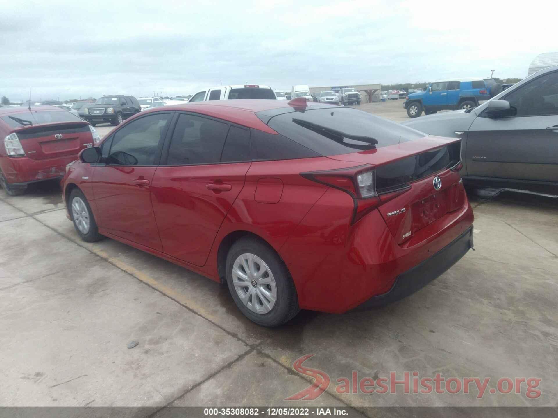 JTDKARFUXL3112361 2020 TOYOTA PRIUS