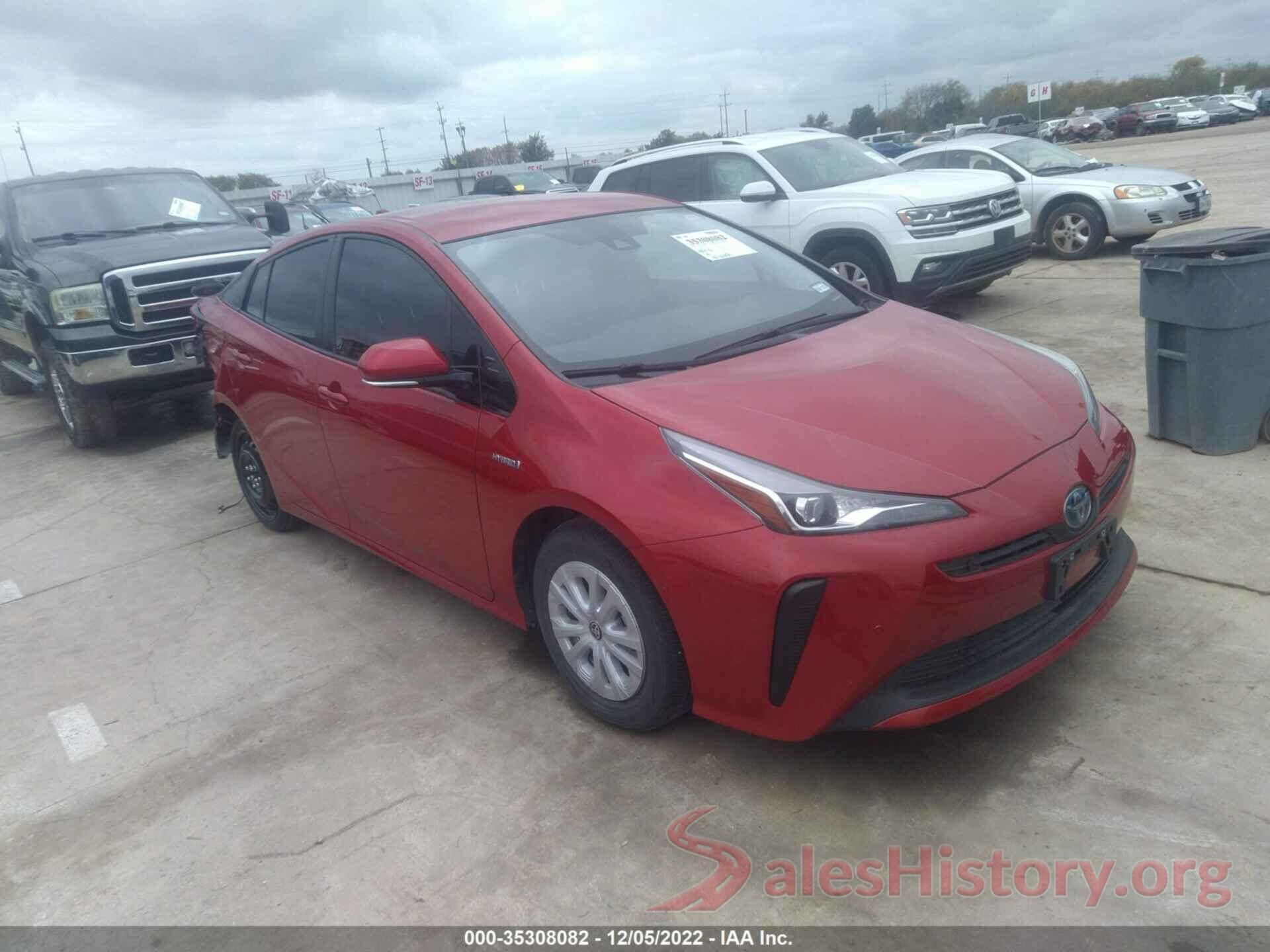 JTDKARFUXL3112361 2020 TOYOTA PRIUS