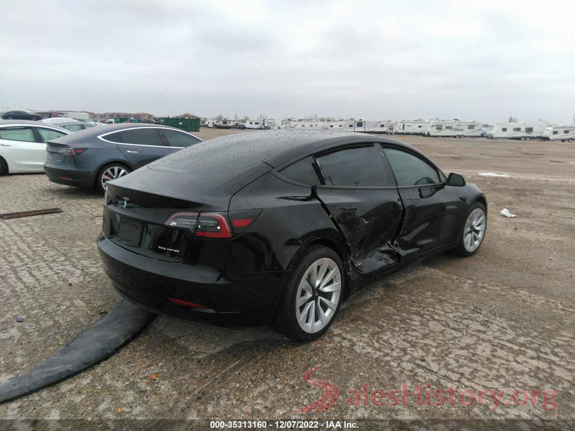 5YJ3E1EB0NF199901 2022 TESLA MODEL 3