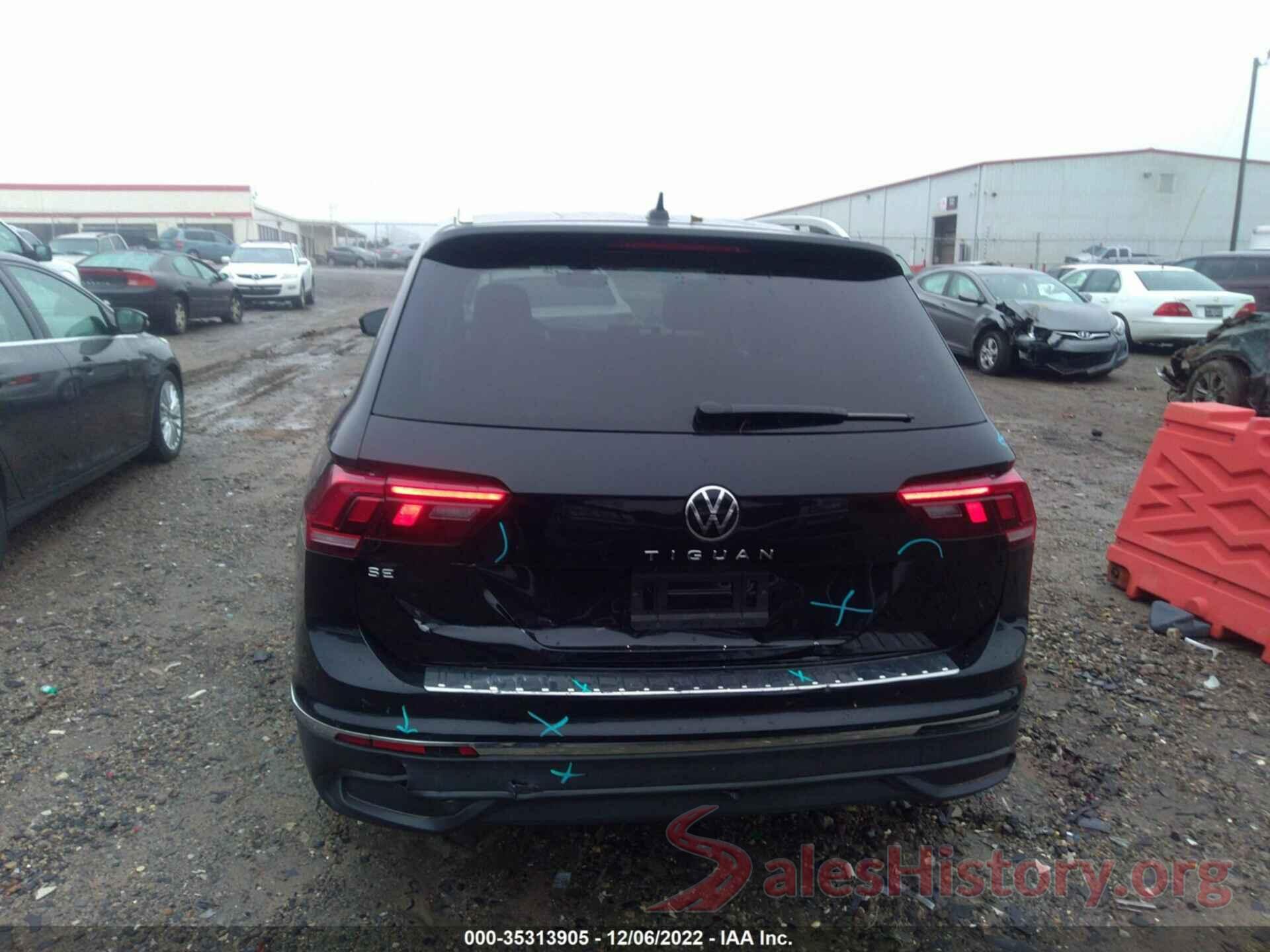 3VV3B7AX3NM115208 2022 VOLKSWAGEN TIGUAN