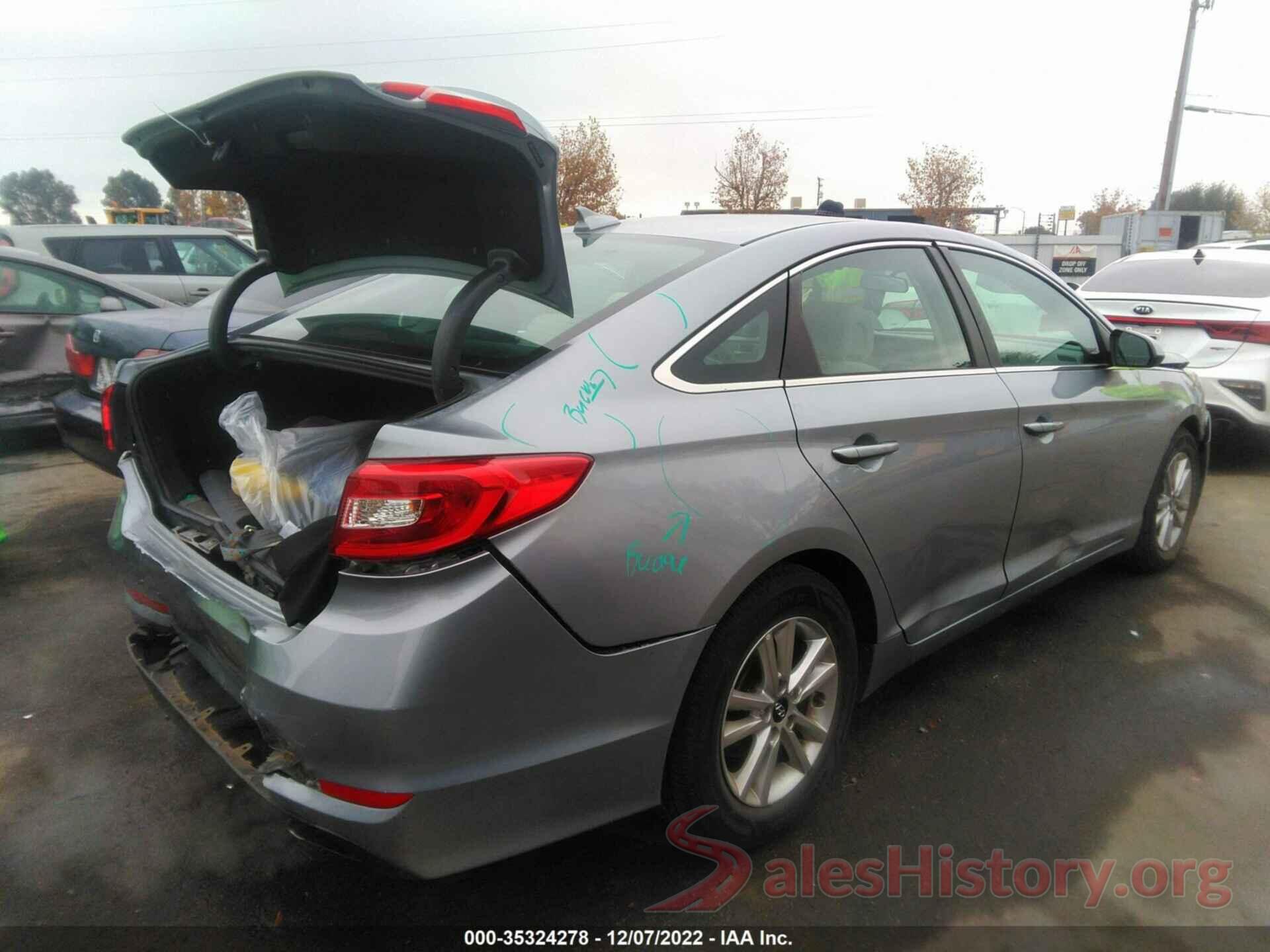 5NPE24AF0HH575577 2017 HYUNDAI SONATA