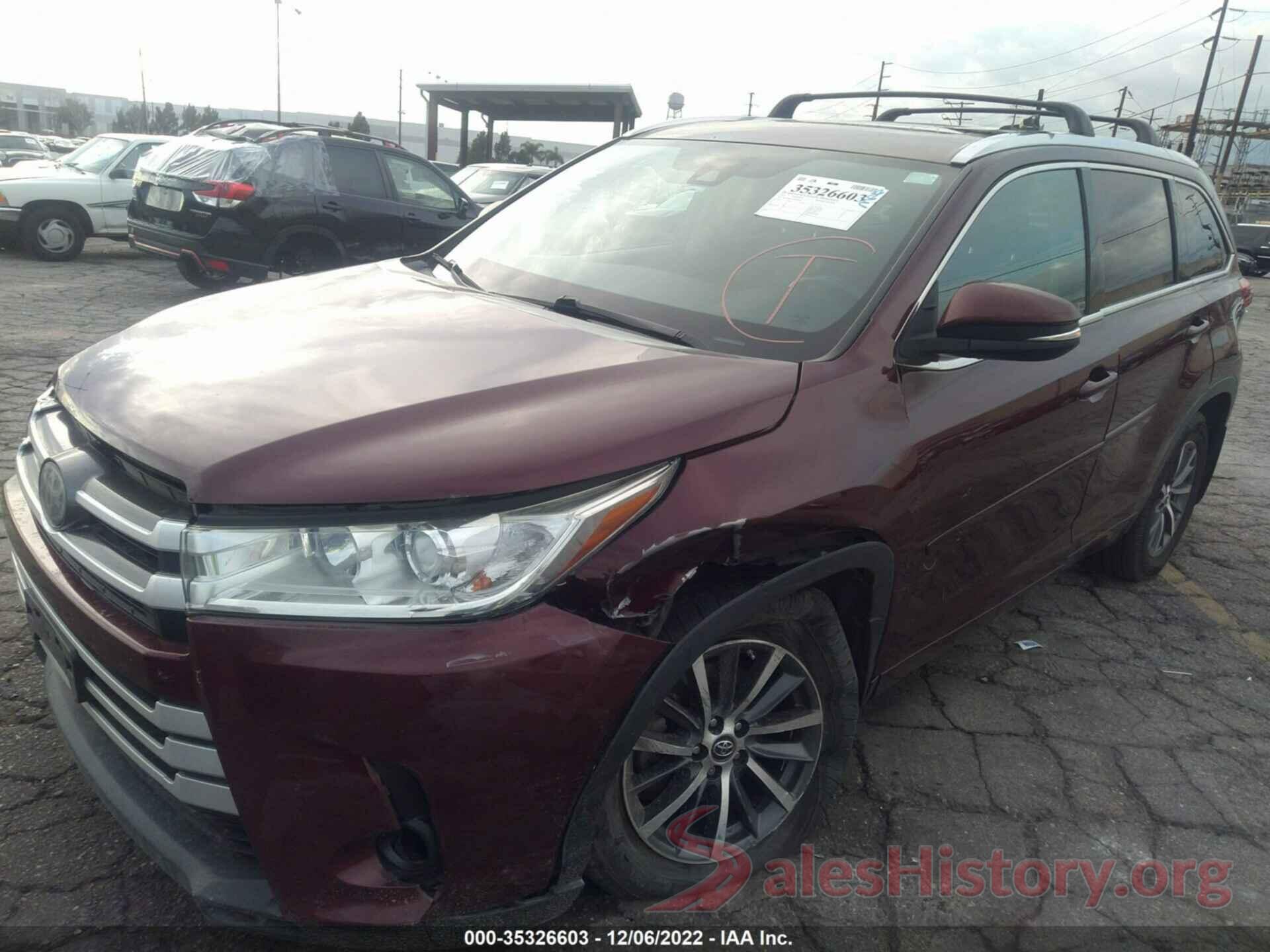 5TDJZRFH1HS414828 2017 TOYOTA HIGHLANDER