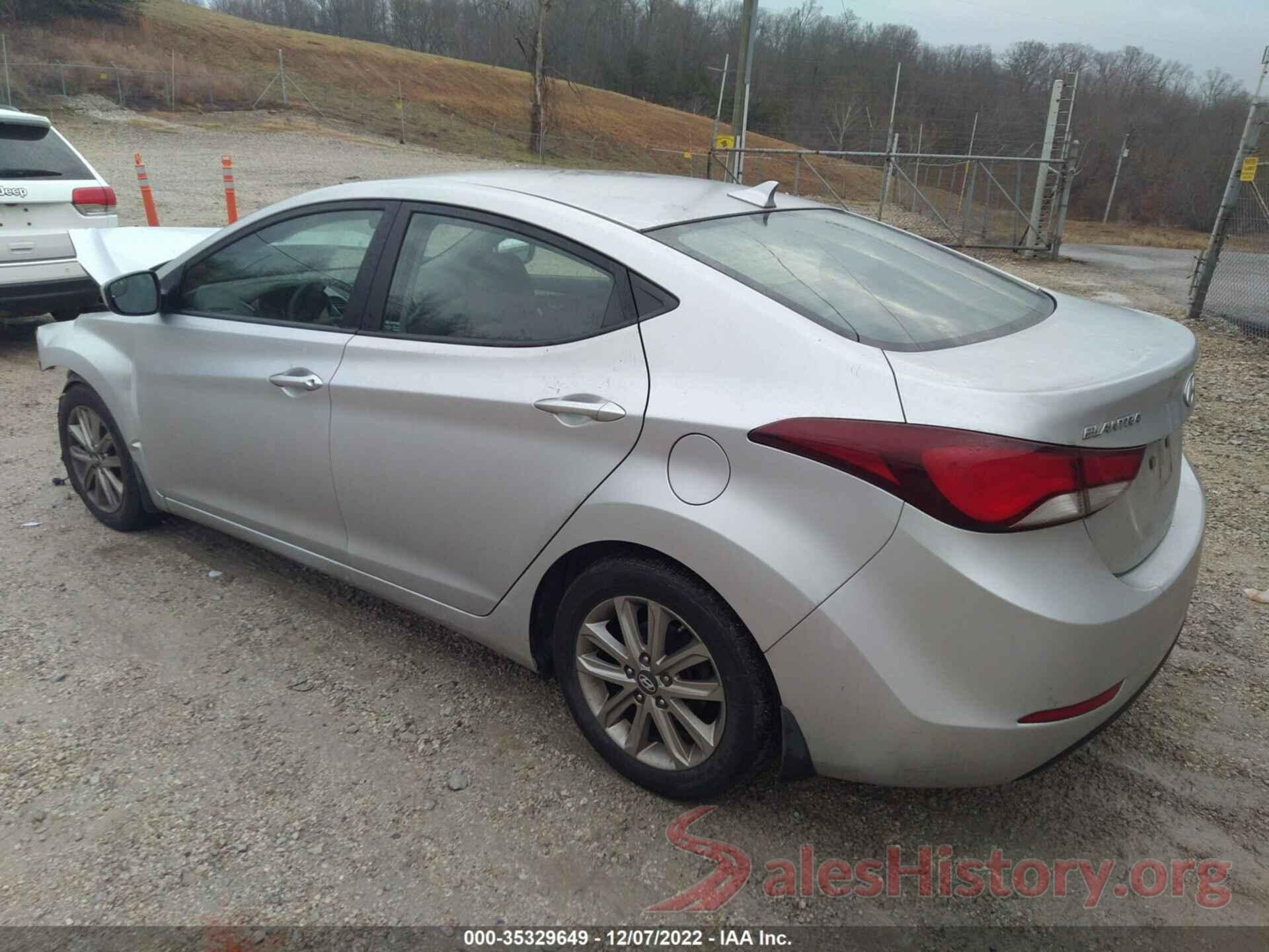 KMHDH4AE9GU480839 2016 HYUNDAI ELANTRA