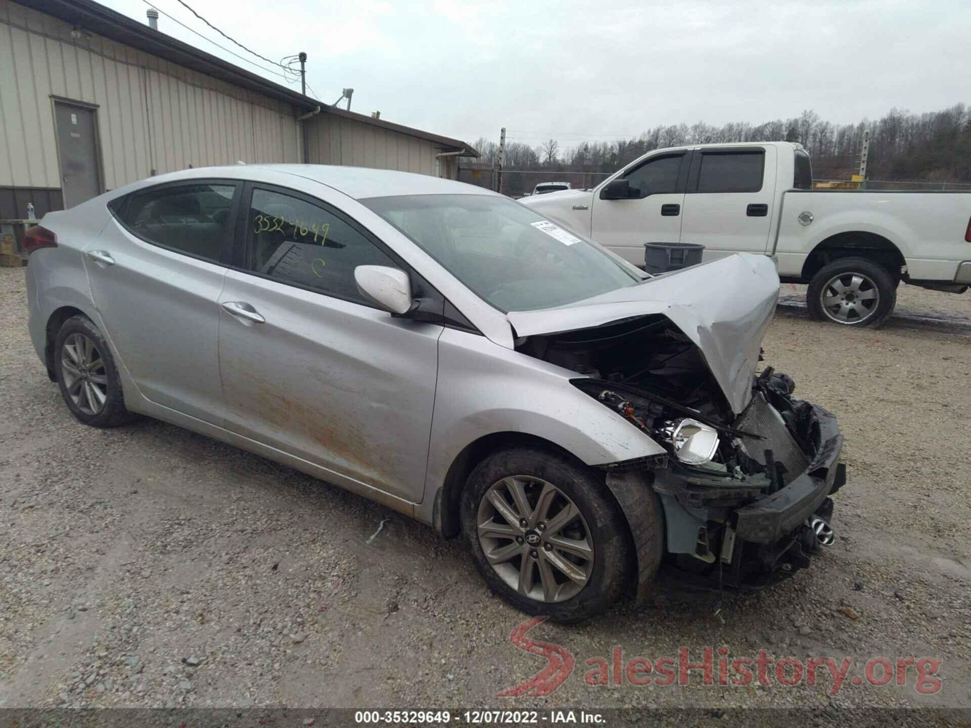 KMHDH4AE9GU480839 2016 HYUNDAI ELANTRA