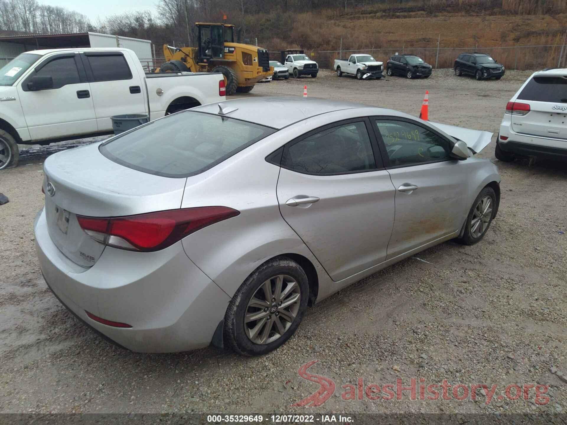 KMHDH4AE9GU480839 2016 HYUNDAI ELANTRA