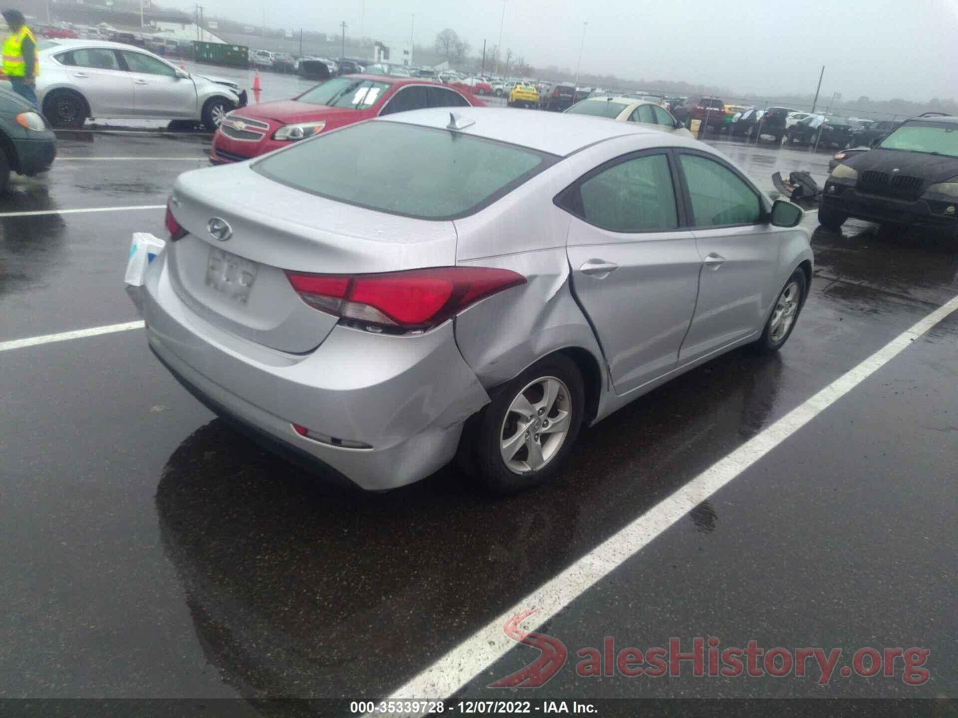 KMHDH4AE4EU088770 2014 HYUNDAI ELANTRA