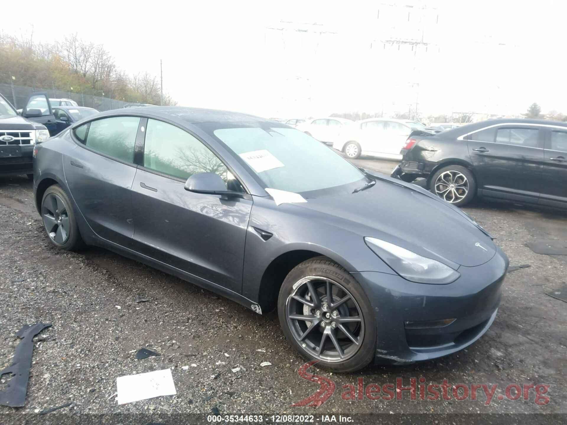 5YJ3E1EB8NF324191 2022 TESLA MODEL 3