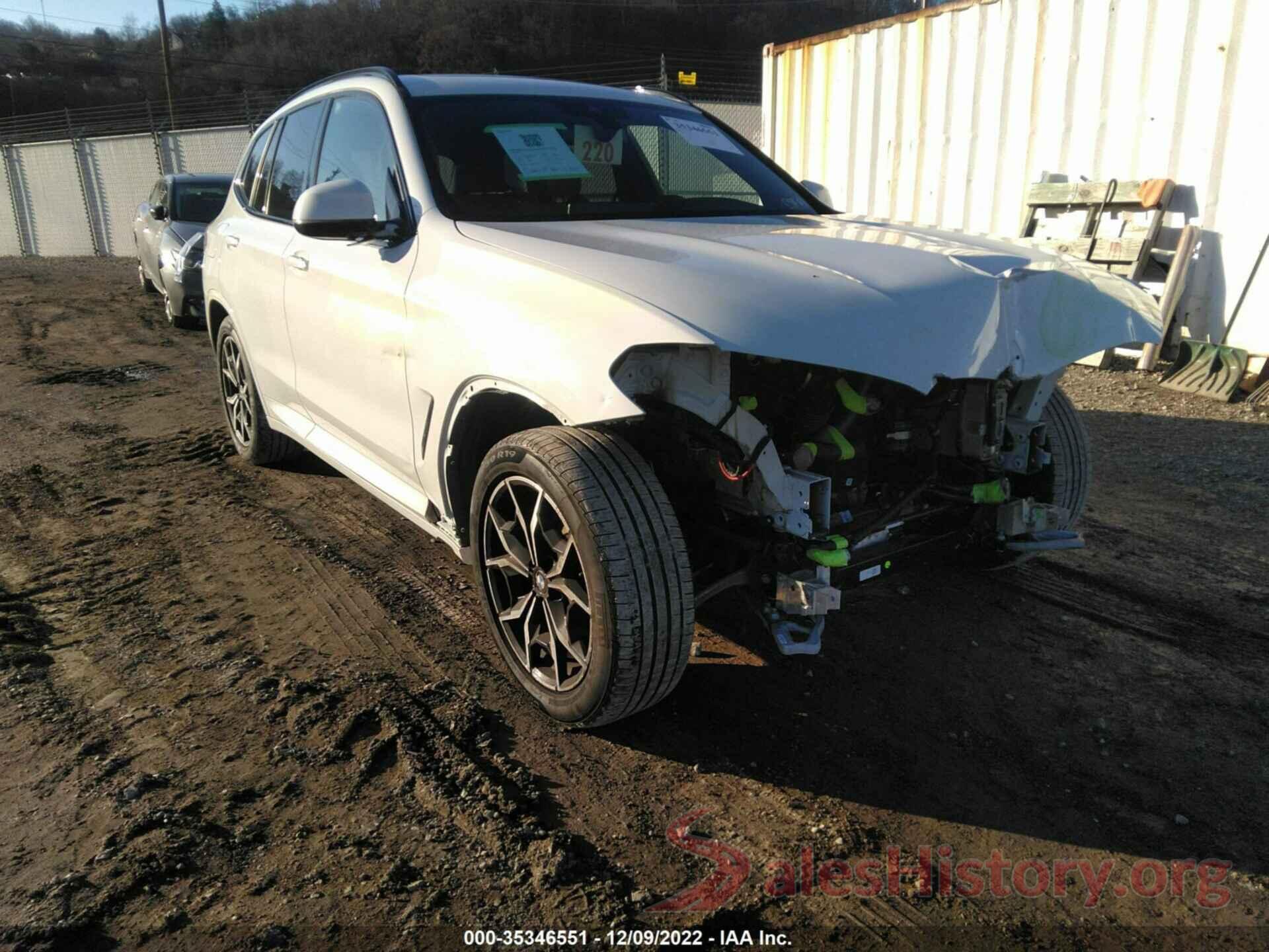 5UX53DP03N9L62111 2022 BMW X3