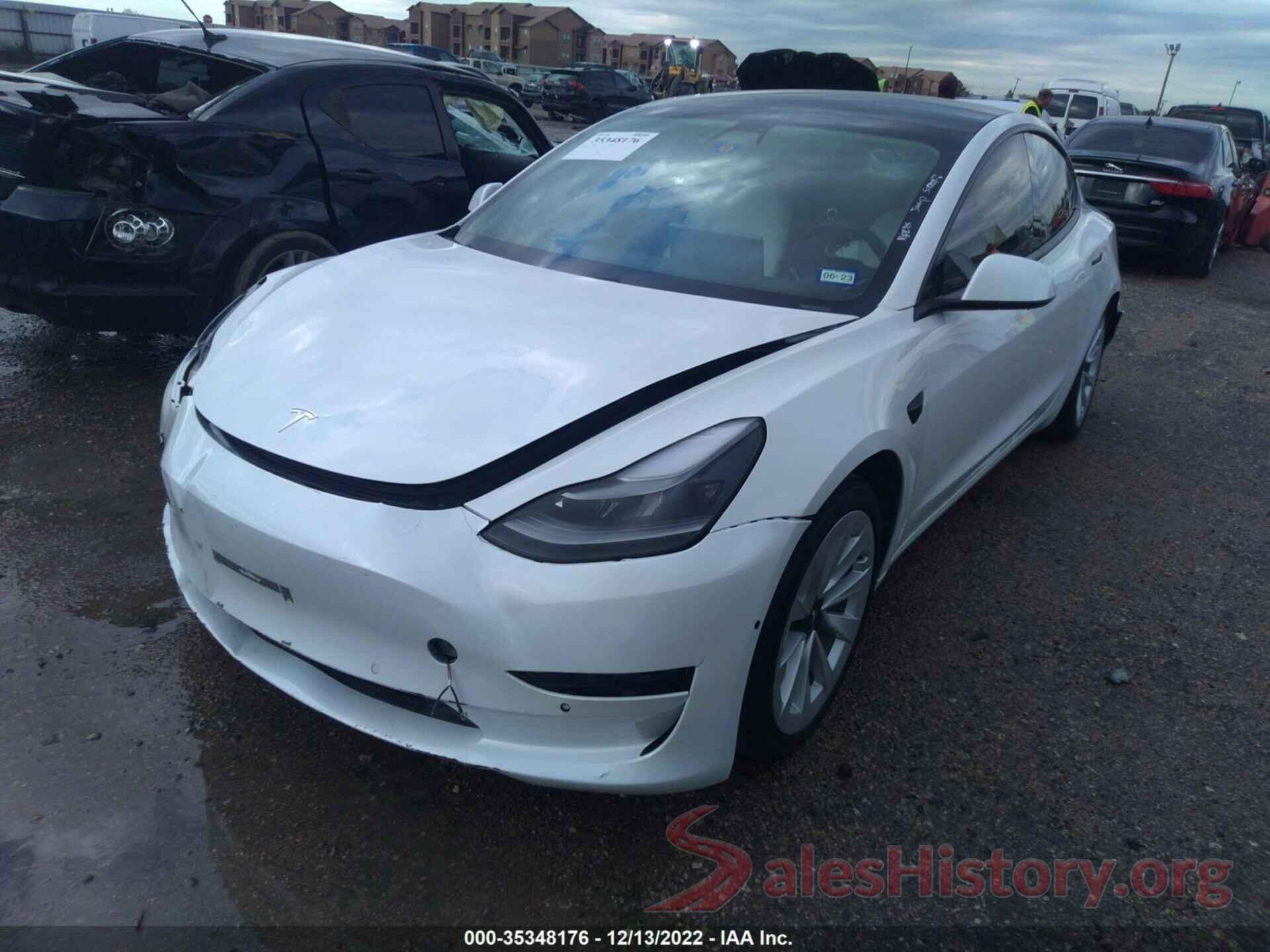 5YJ3E1EA6MF994392 2021 TESLA MODEL 3