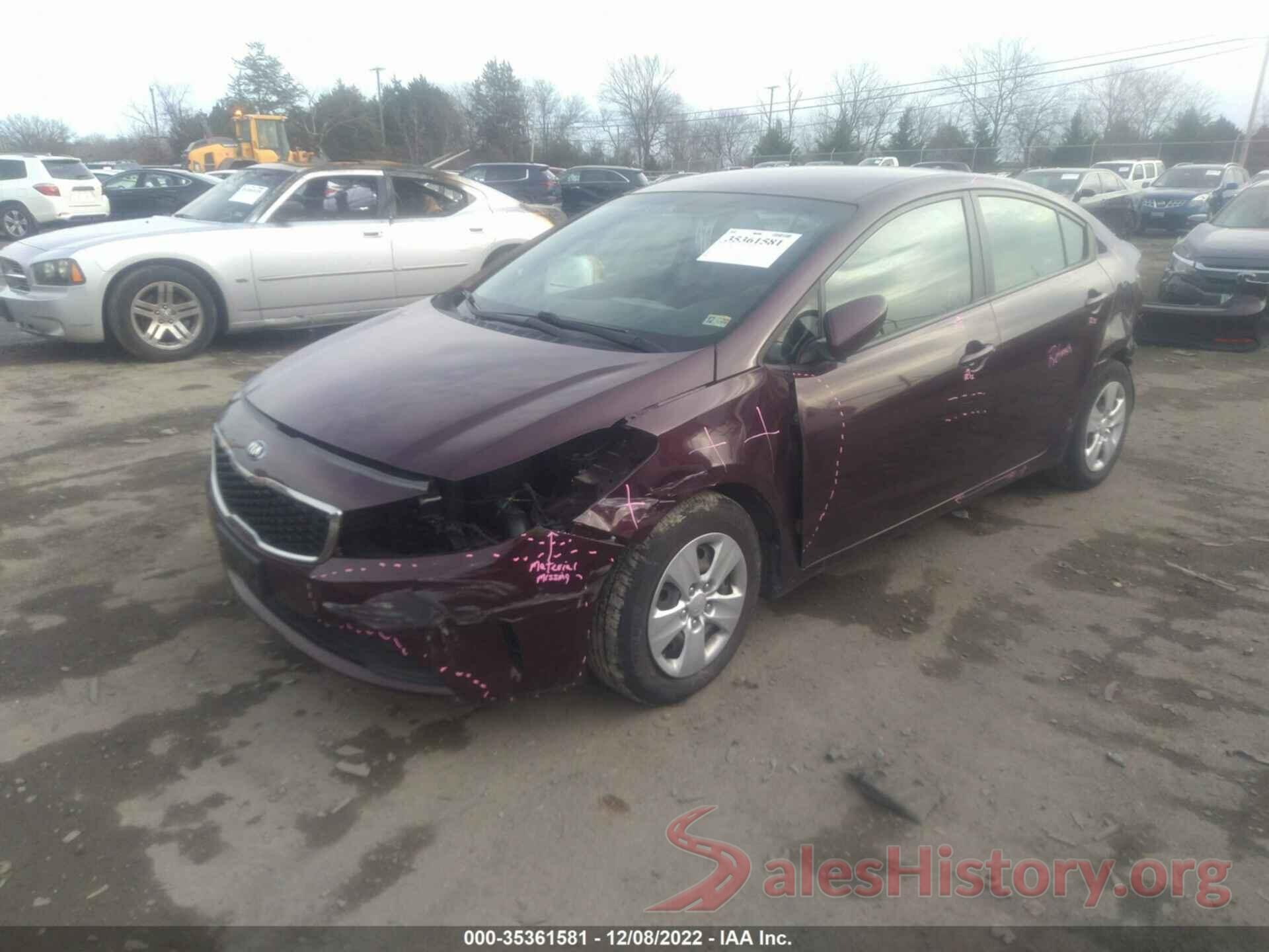 3KPFK4A70JE270488 2018 KIA FORTE