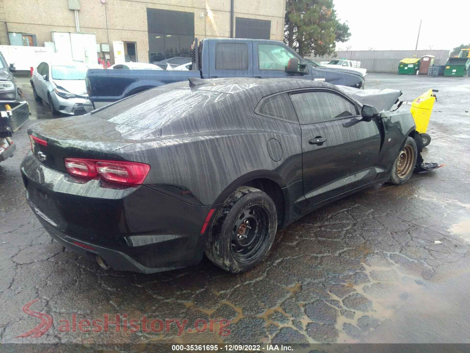 2019 CHEVROLET CAMARO VIN 1G1FB1RXXK0131121, rear driver side