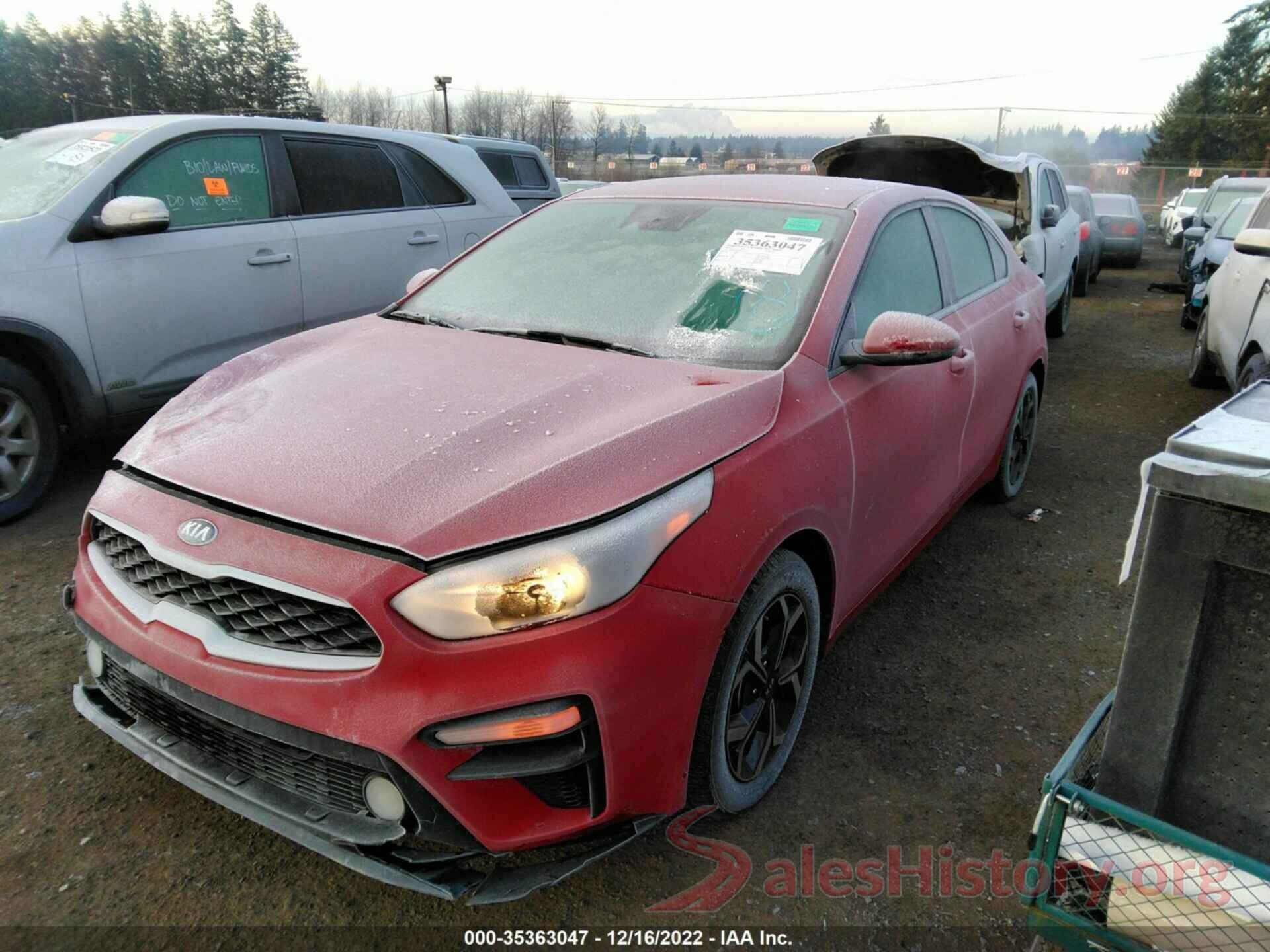 3KPF24AD3KE126375 2019 KIA FORTE